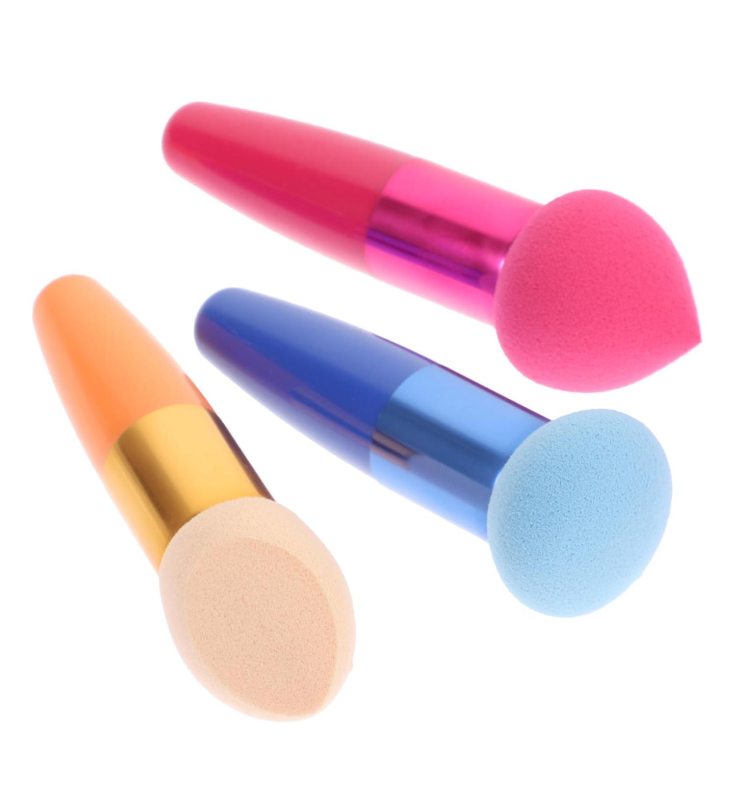 Housoutil 3pc on Stick Makeup Lip Brush Cream Foundation Brush Contour Brush Beauty Sponge for Makeup Fashionista Headband Sponges Makeup Brush Tools Major Travel Eye Brush medium As Shown - Buy Online on GoSupps.com