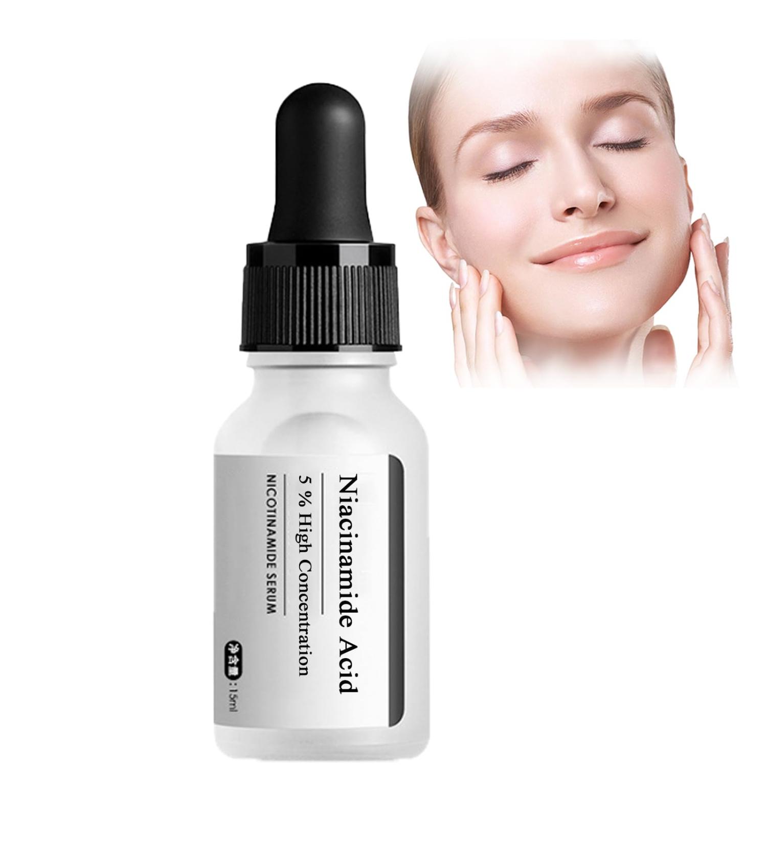 5% Niacinamide Face Serum Dark Spot Correcting Glow Serum Day & Night Serum for Dry &Sensitive Skin Balanced Grease Pore Contraction -Fade Acne Marks Facial Serum Anti Aging Face Cream Skin Repair - Buy Online on GoSupps.com