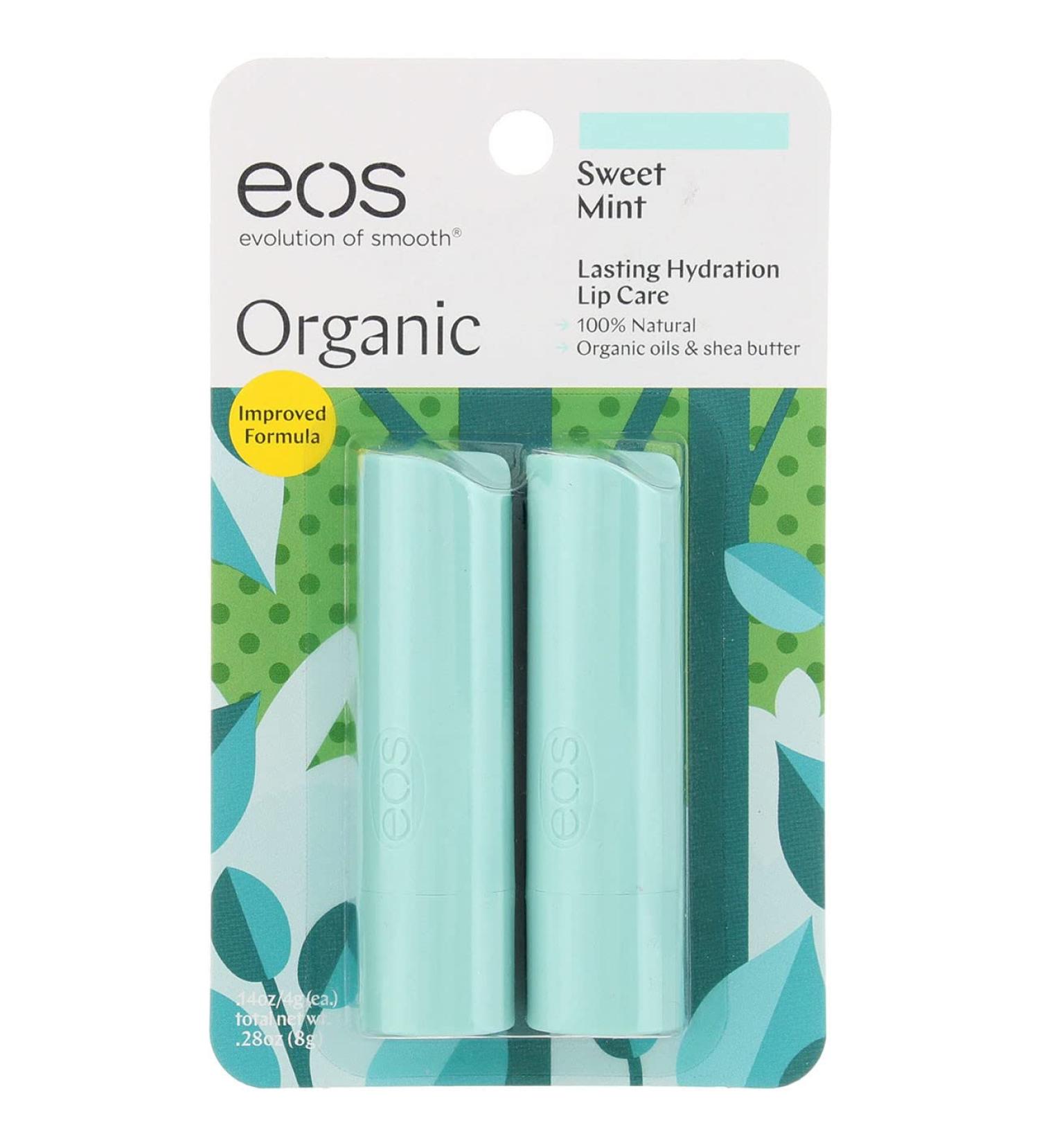 Eos Lip Balm Stick Sweet Mint (Pack of 2)2 - Buy Online on GoSupps.com