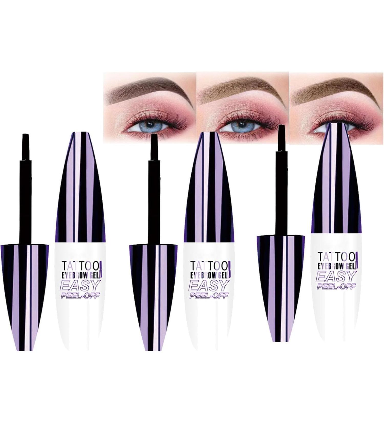  Hikaka Eyebrow Dye Gel with Shells Easy Tattoo Eyebrow Gel for Women Waterproof Sweat Resistant Eyebrow Gel Waterproof for All Skin Types - Buy Online on GoSupps.com