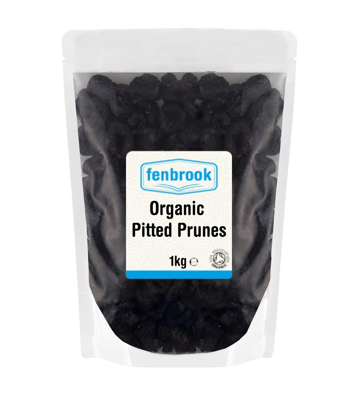 Organic Pitted Prunes 1kg | Certified Organic by Fenbrook Organic - Buy Online on GoSupps.com