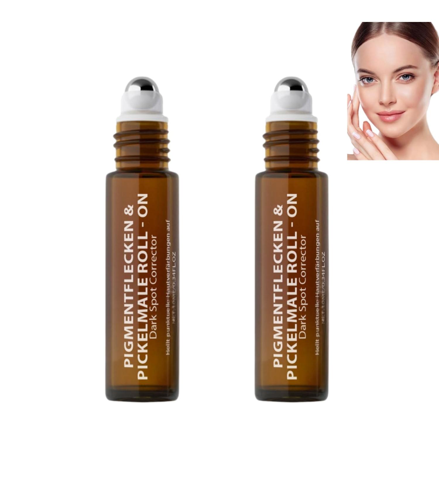  Nuvilo Dark spot corrector serum with roller face and body remover sun and age spot corrector melasma and hyperpigmentation brightening serum with vitamin C and niacinamide (2 pcs) - Buy Online on GoSupps.com
