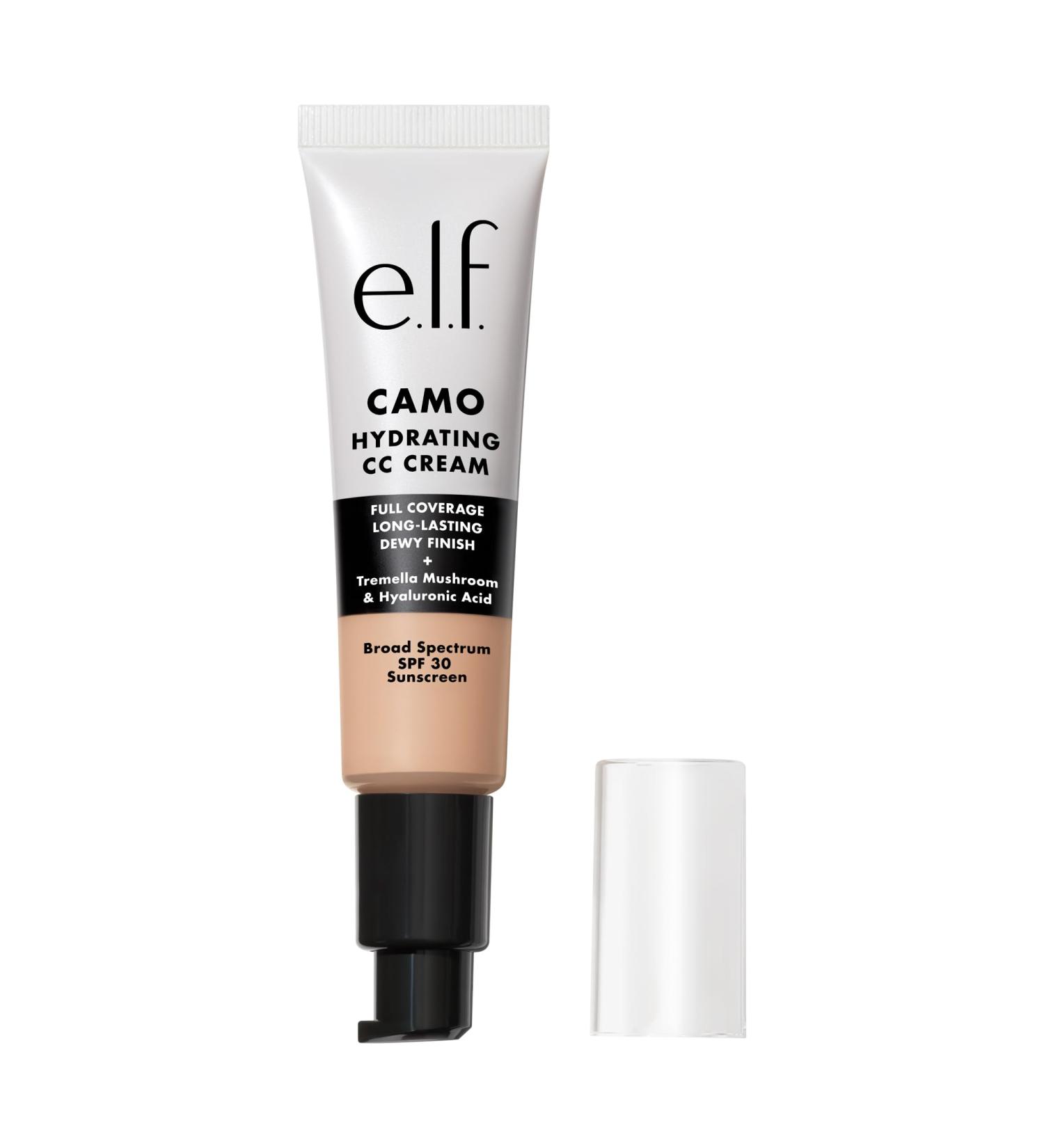 e.l.f. Hydrating Camo CC Cream SPF 30 Color Correcting Full Coverage Foundation For A Dewy Finish Vegan & Cruelty-Free Light 205 N Light 205 N 1 Fl Oz (Pack of 1) - Buy Online on GoSupps.com