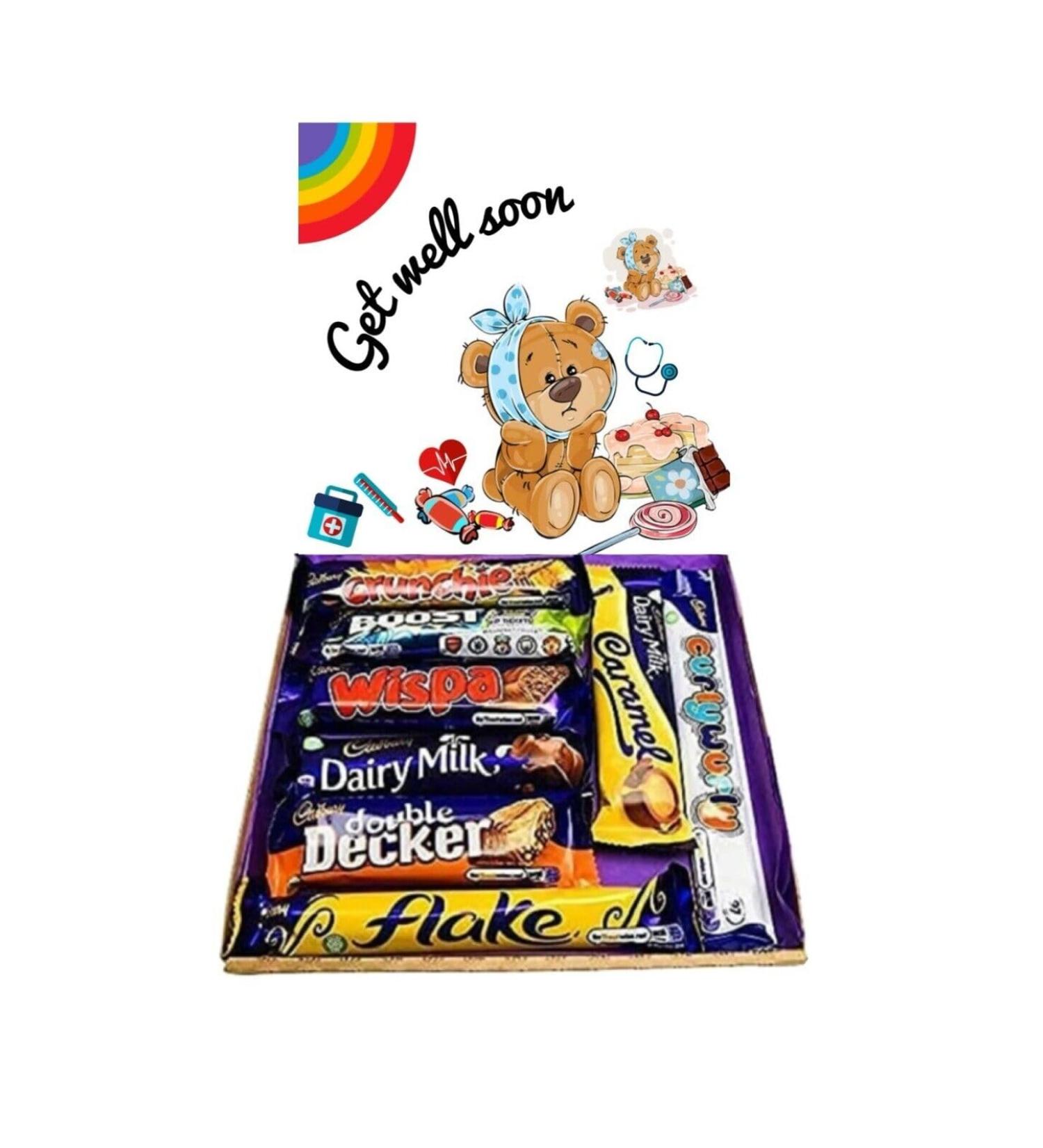 Child's Kids Get Well Soon Gift Pick n Mix Cadbury Chocolate Hamper Present - Buy Online on GoSupps.com