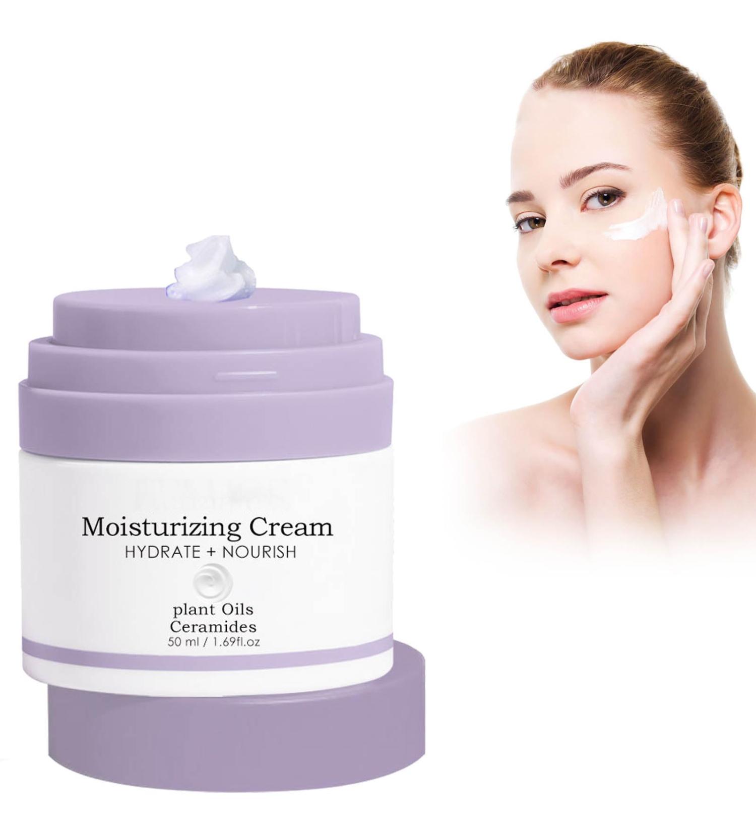 Moisturizing cream 50ml face cream for women and face cream for men intensive moisturizing cream for day and night provides intensive moisture for 48 hours and strengthens the resistance cream anti - Buy Online on GoSupps.com