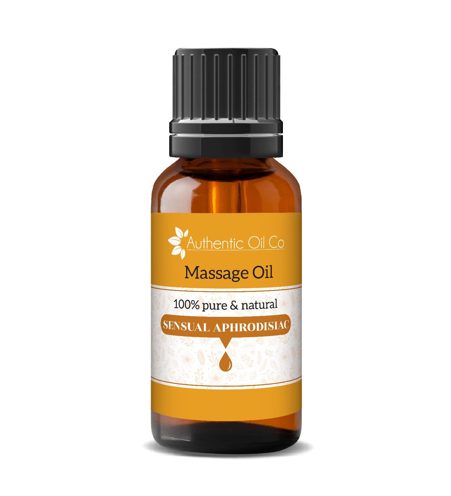 Sensual massage oil made of pure essential oils suitable for vegans and made without animal experiments nourishing and moisturizing (10 ml) 10 ml (1 Pack)