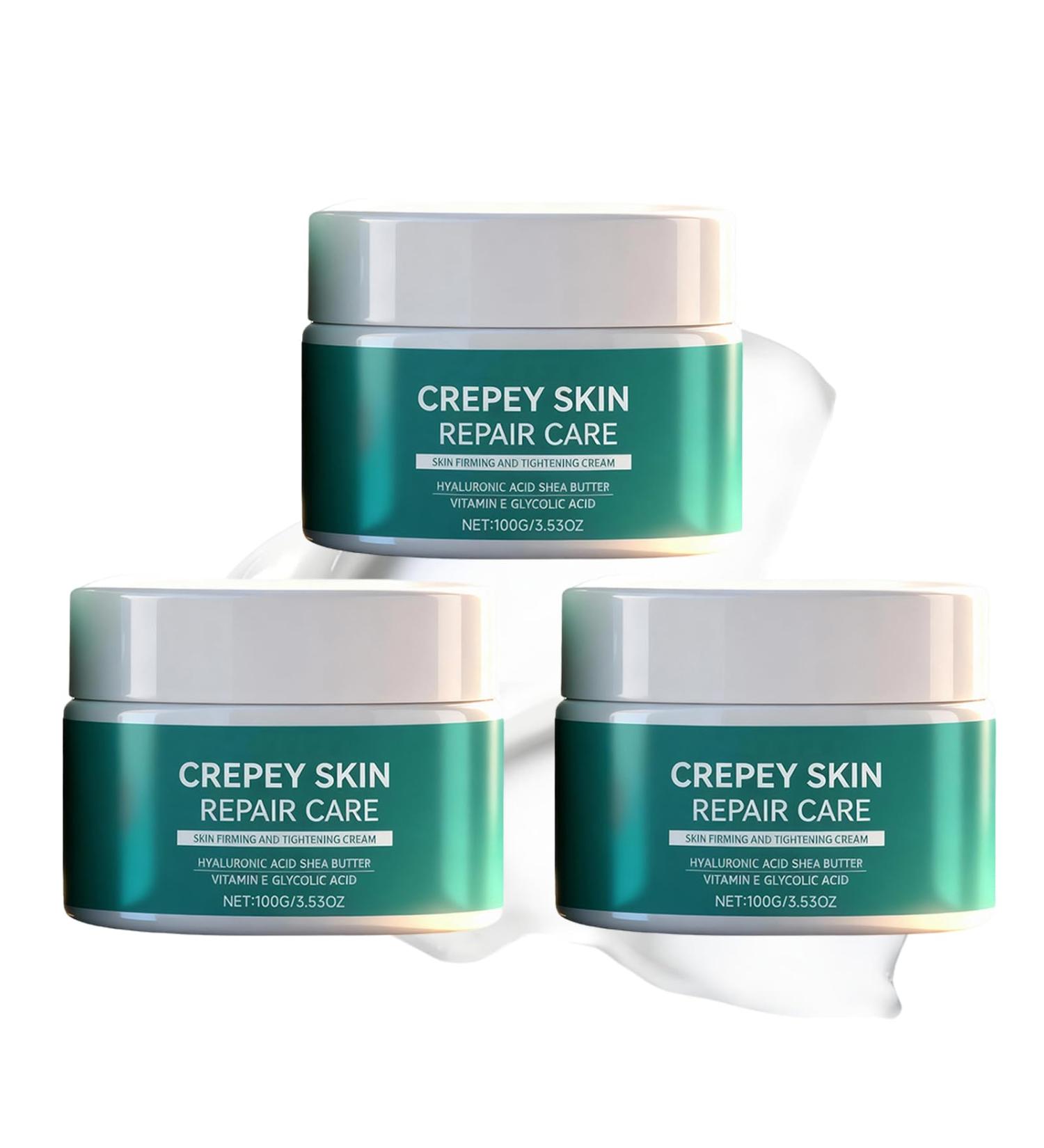  SKZKK Crepey Skin Repair Treatment Firming and tightening face cream absorbs quickly for all skin types gentle hydration relieves dryness and a smooth texture (3 pcs) - Buy Online on GoSupps.com
