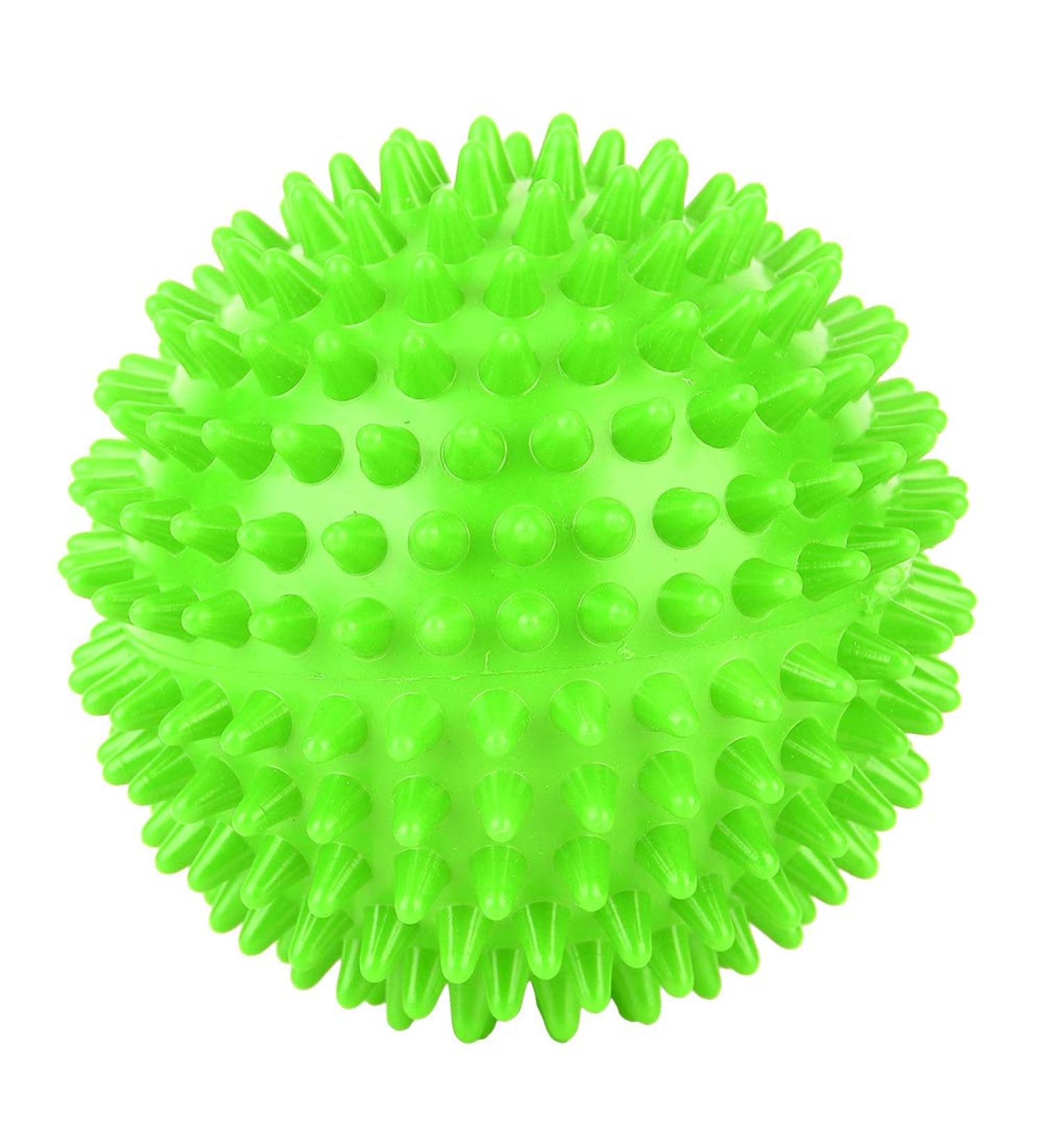 Massage Spiked Ball & Roller - Portable Muscle Relief for Athletes | Large 9cm Green - Buy Online on GoSupps.com