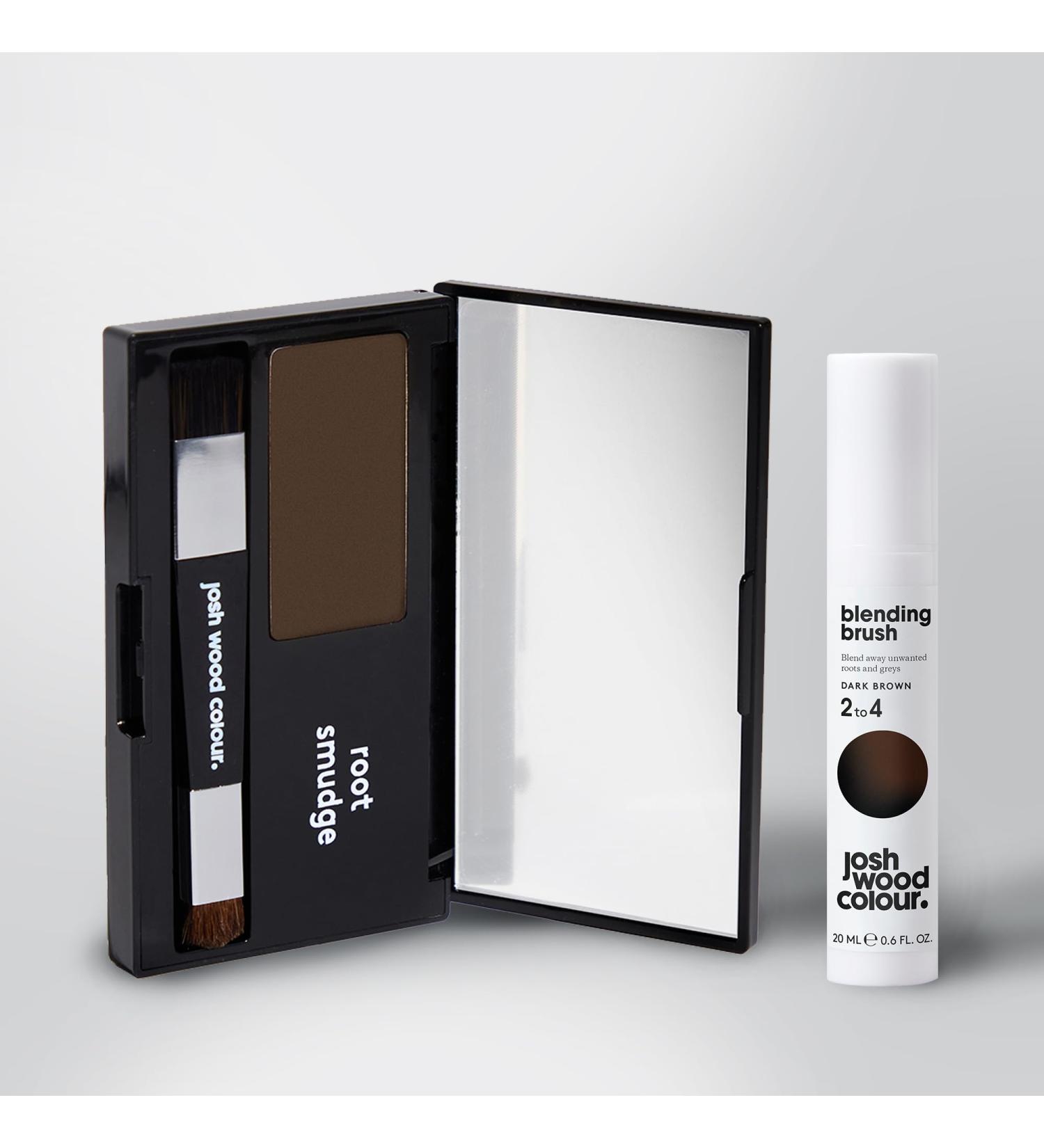 Josh Wood Colour Brown Root Touch Up Bundle - Salon Results for Grey Hair Coverage with Root Smudge & Blending Brush - Non-Dye Temporary Solution - Buy Online on GoSupps.com