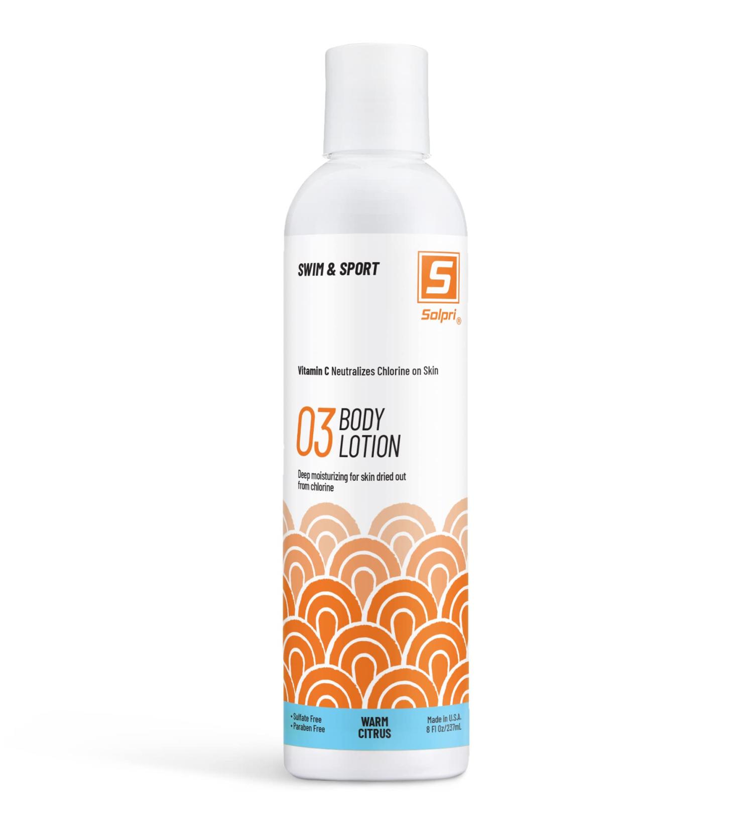 Solpri Vitamin C Swim Lotion - 8 fl oz | Pre and Post-Swim Skincare Essential - Buy Online on GoSupps.com