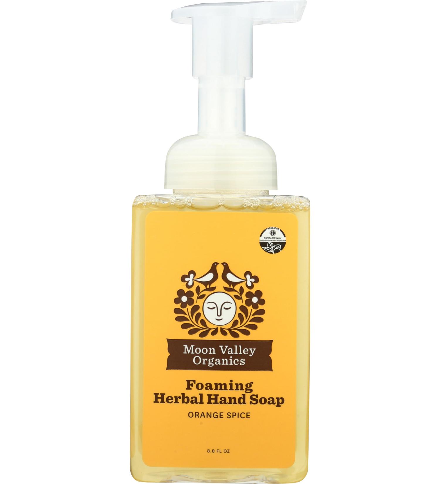 Buy MOON VALLEY ORGANICS Orange Spice Liquid Hand Soap 8.8 oz - Eco-Friendly & Moisturizing Formula for International Shipping - Buy Online on GoSupps.com