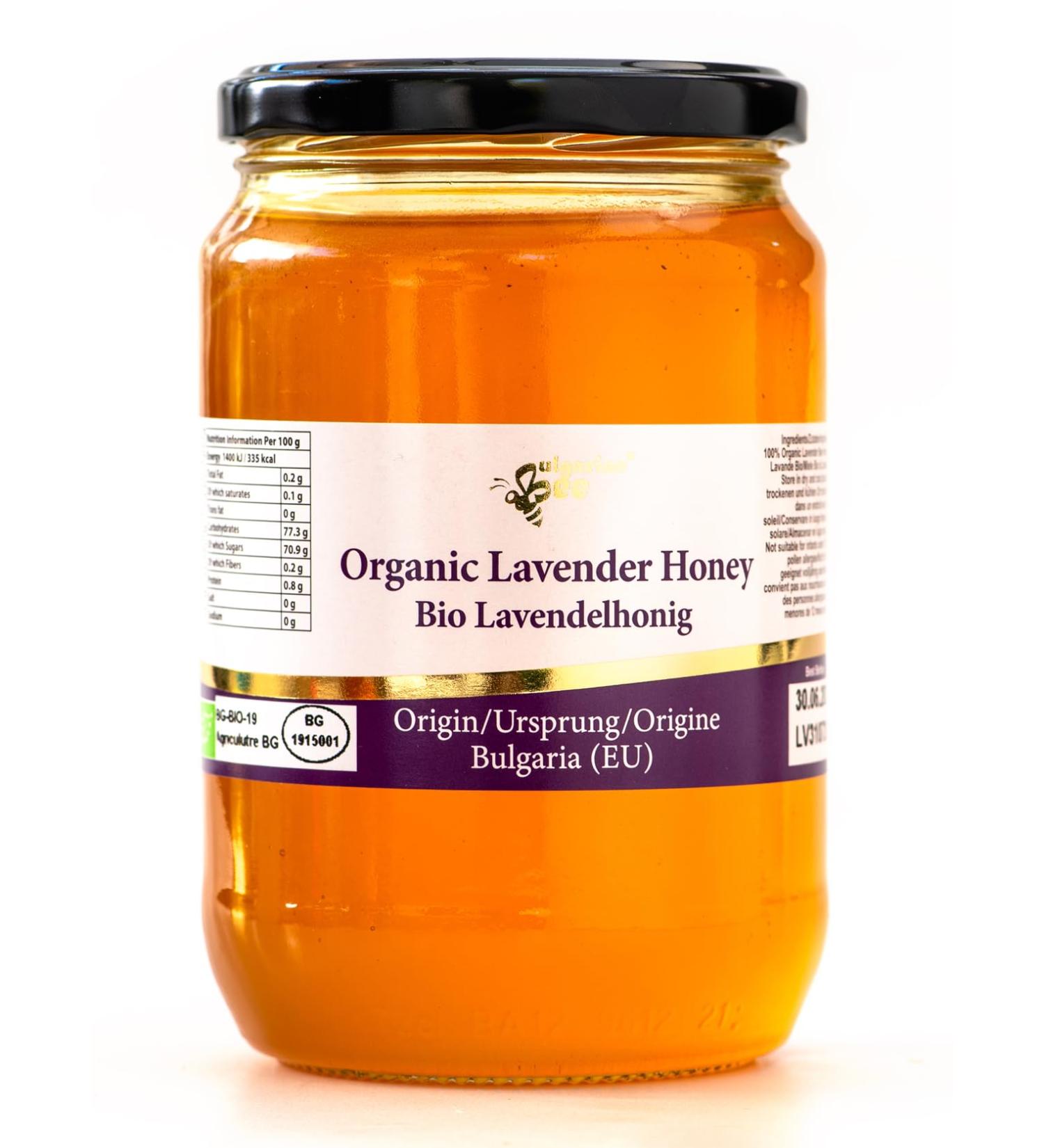 900 g Organic Raw Lavender Blossom Bee Honey - Buy Online on GoSupps.com