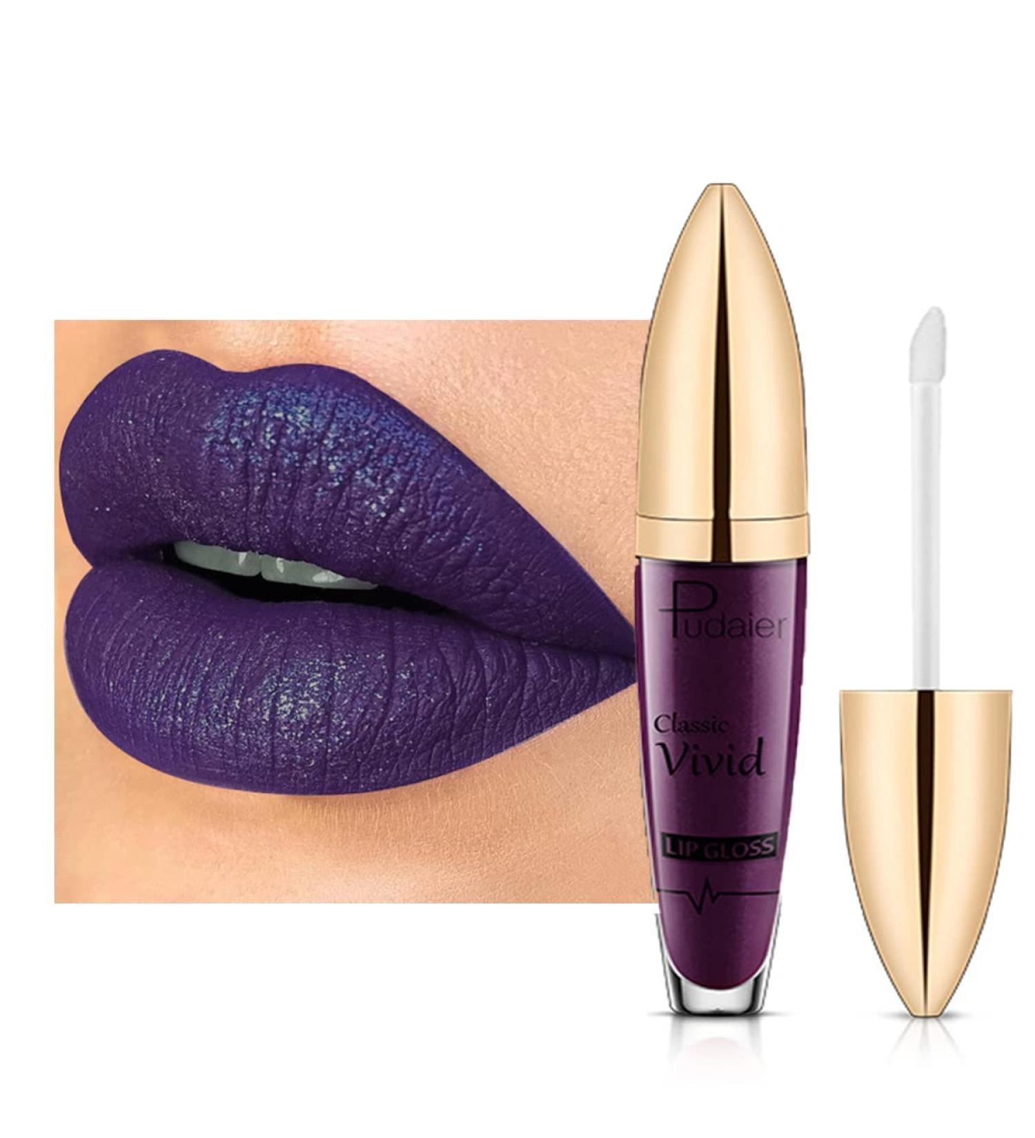 Easilydays Diamond Shiny Matte Lipstick - Gothic Glitter Liquid Lip Gloss for Masquerade & Halloween Makeup - Buy Online on GoSupps.com