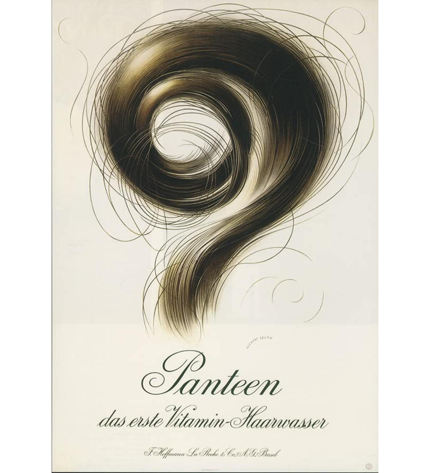 BillerAntik Panteen the first vitamin hair water Herbert Leupin art print advertising 724
