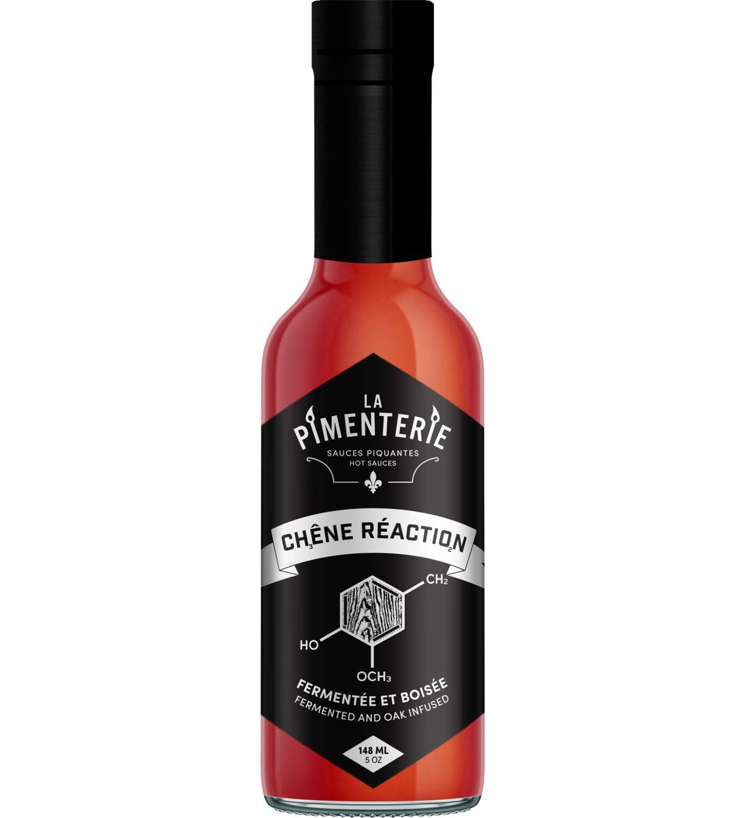 La Pimenterie Hot Sauce - Chene Reaction (Fermented and Oak Infused) 148ml - Buy Online on GoSupps.com