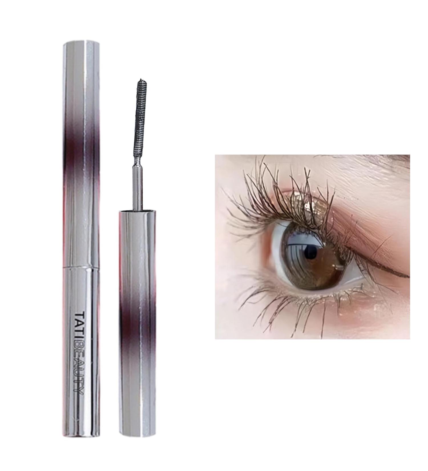 Eyelash Mascara Widen Open Eyes Mascara with Brush Amplified Tube Mascara for Women Bristleless Mascara for Natural-Looking Lashes Black - Buy Online on GoSupps.com