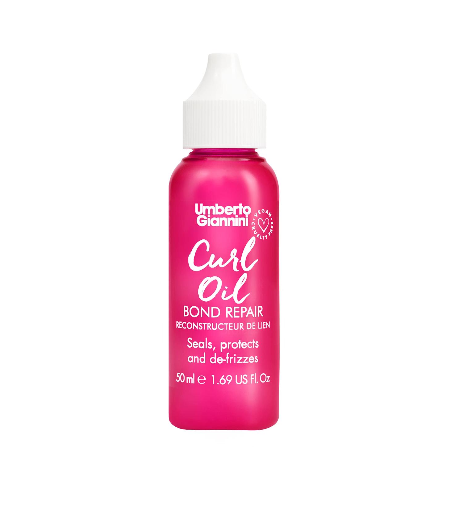 Umberto Giannini Curl Oil Bond Repair - Vegan Hair Oil for Waves Curls & Coils | Defrizz & Repair 1.69 Fl Oz - Buy Online on GoSupps.com