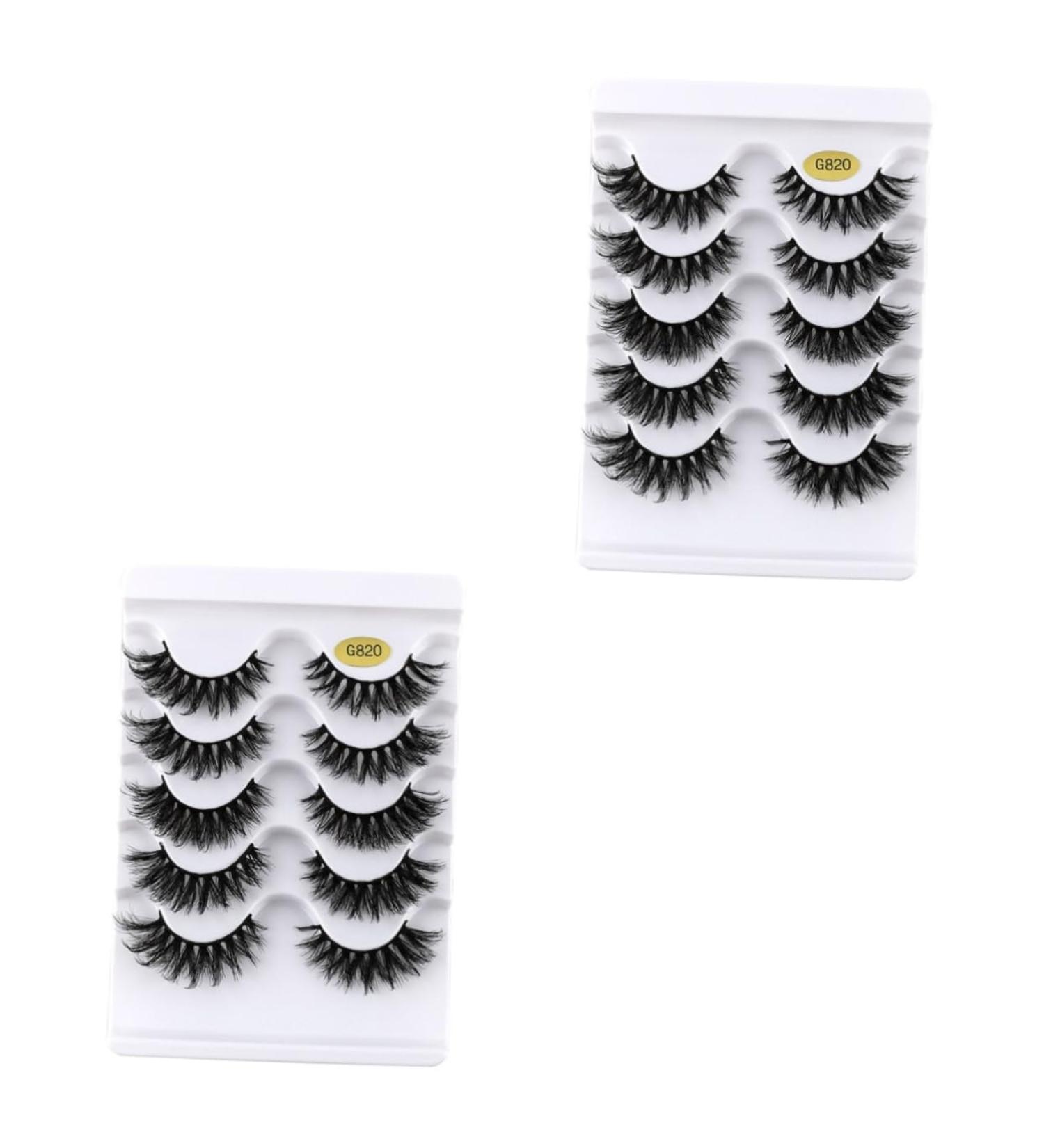 POPETPOP Black Decor 10 Pairs Fake Eyelashes 3d Makeup Decor False Eye Lashes Embellishments for Crafting Soft Light Fake Lash Black Trim Decked False Eyelashes Make up Imitation Miss - Buy Online on GoSupps.com