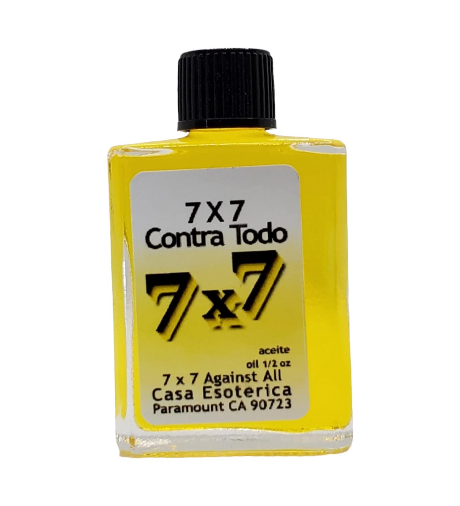 7x7 Against All Oil (7x7 Contra Todo Aceite) Spiritual Anointing Oil by CASA ESOTERICA MAGICK SPACE - Draw Positive Energy - Increase Love Money & Success-0.5 FL OZ (1 Pack) - Buy Online on GoSupps.com