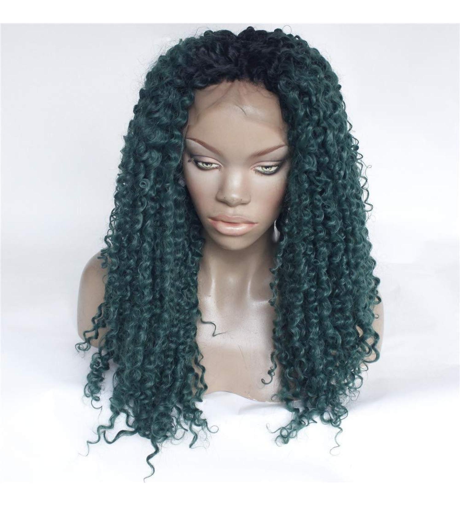 Long Curly Chemical Fiber Front Lace Wig Set | African Style | International Shipping - Buy Online on GoSupps.com