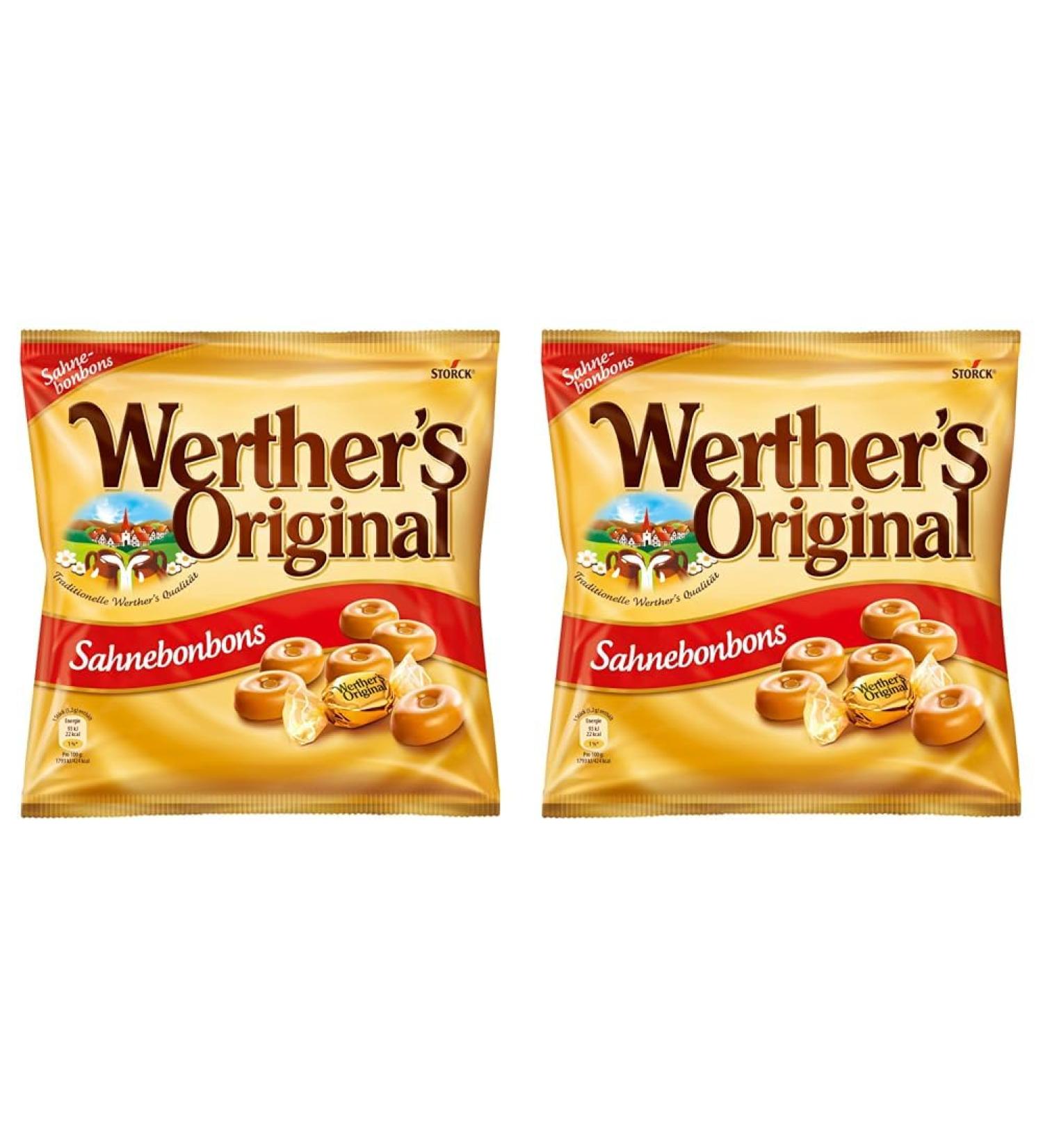 Buy Werther's Original Cream Bonbons - 2 Pack (245g) | Delicious Caramel Treats | International Shipping - Buy Online on GoSupps.com