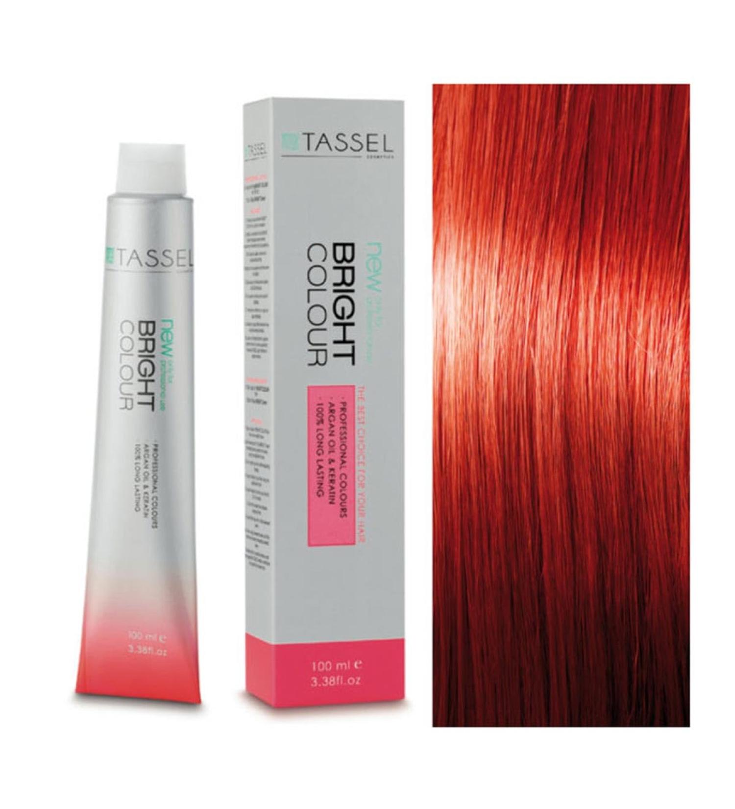 7.44 Medium Copper Blonde Intense - Argan Oil & Keratin Dye 100ml - Tassel