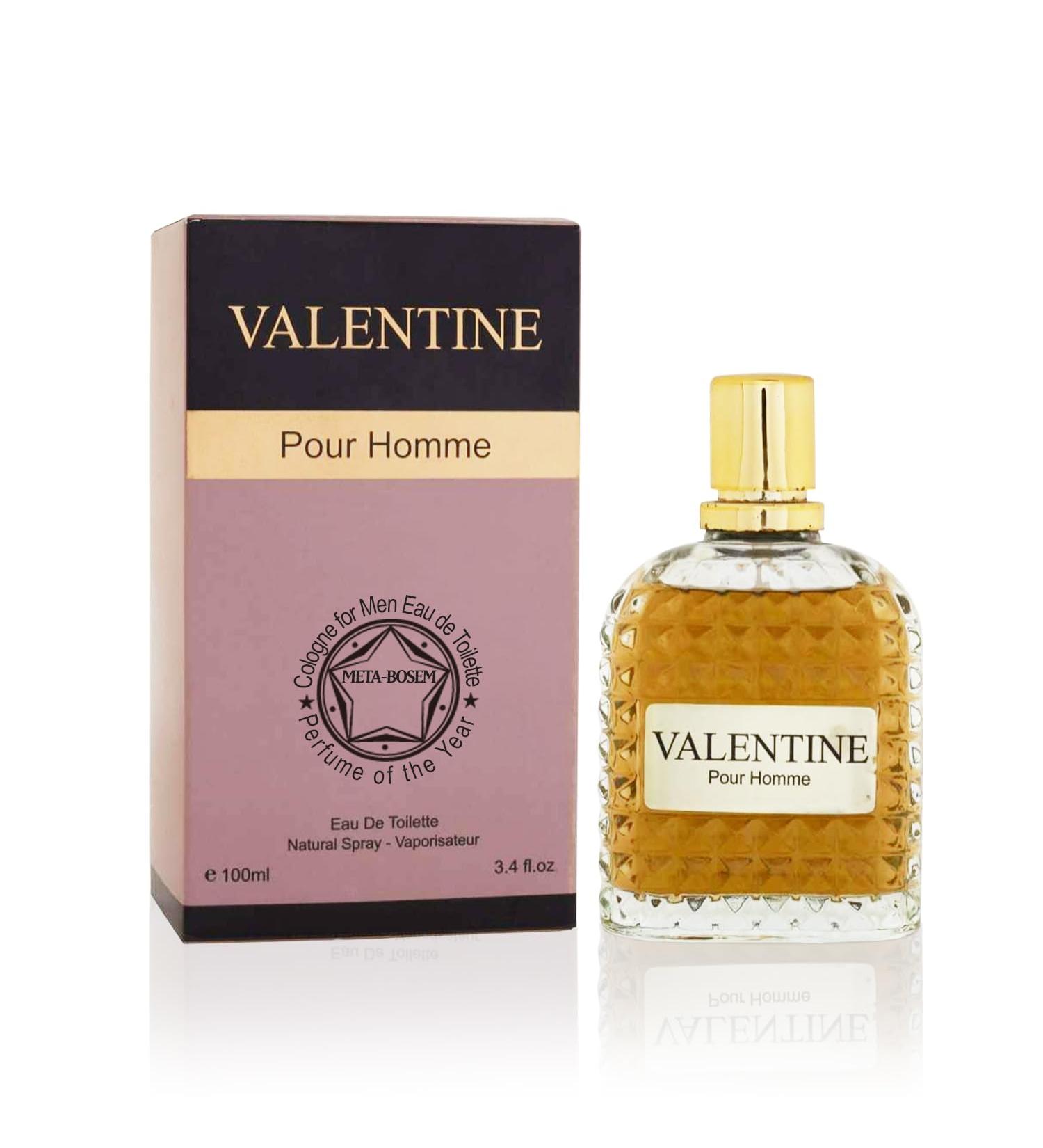 META-BOSEM Valentine Milano Cologne for Men Eau De Toilette Natural Spray | Woody and Spicy Scent | Masculine Captivating Fragrance | Casual and Formal Wear 3.4 Fluid Ounce/100 Ml - Buy Online on GoSupps.com