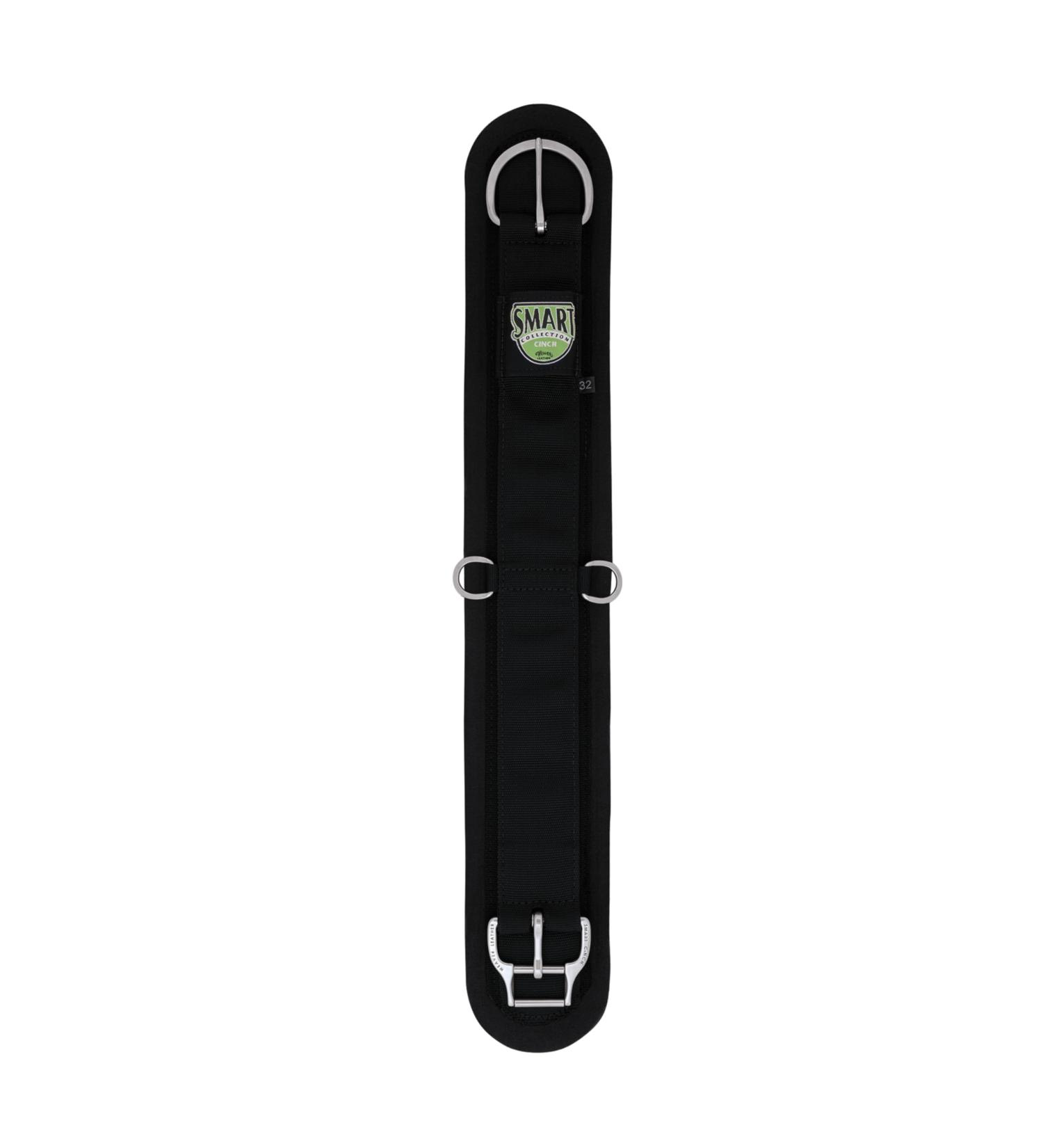 Weaver Leather Felt-Lined Smart Cinch - 32-Inch Straight Black | Durable & Comfortable for Your Horse - Buy Online on GoSupps.com
