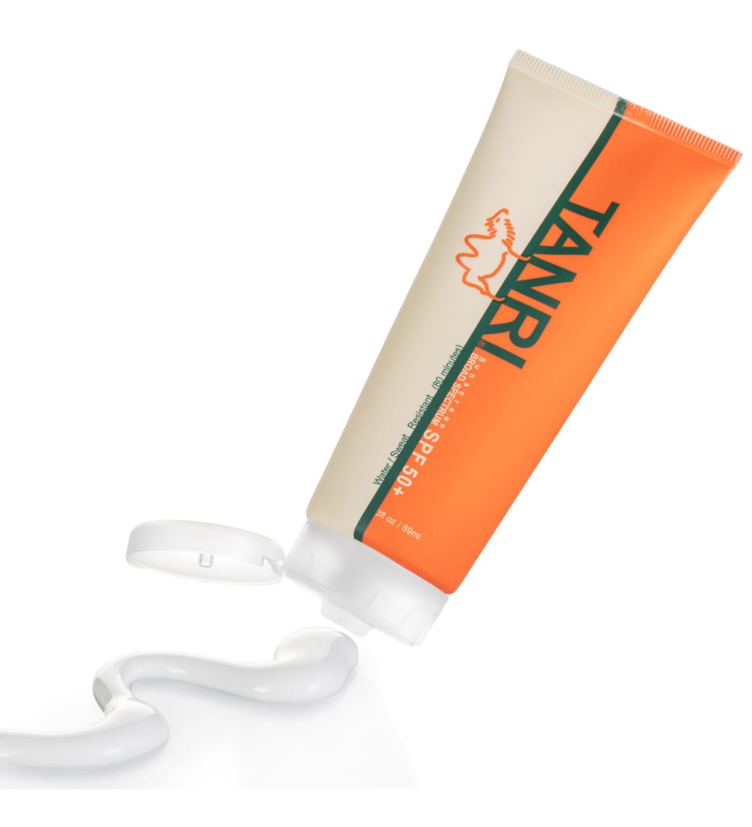 TANRI SPF50+ Reef Safe Sunscreen - Hydrating Water & Sweat Proof Lotion for Face & Body | Octinoxate & Oxybenzone Free UVA/UVB Protection (3 fl. oz - Buy Online on GoSupps.com