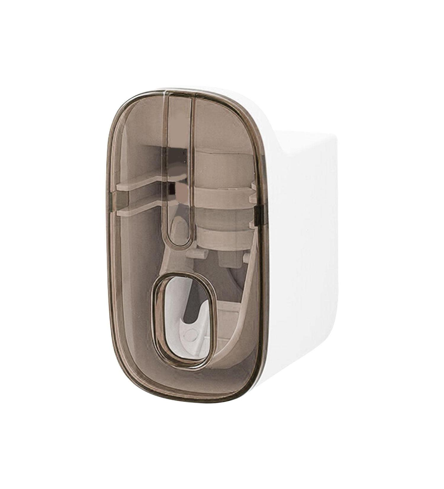 Toothpaste Squeezer - Detachable Internal Cleaning Quantitative Extrusion Waterproof - Good for Family for Kids and Adults Bathroom Use Apujent Transparent Tea - Buy Online on GoSupps.com
