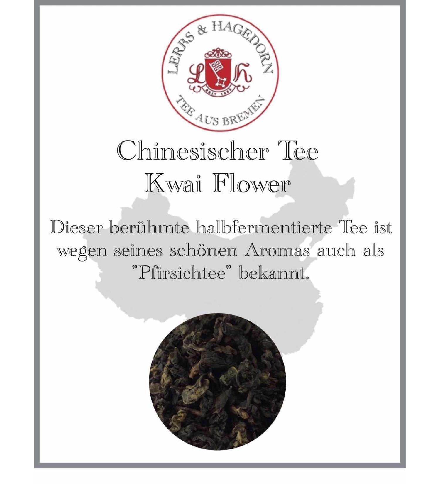 Lerbs & Hagedorn Lerbs & Hagedorn Kwai Flower China Tea | Also called peach tea 250 g (approximately 21 liters) Beautiful semi-fermented tea