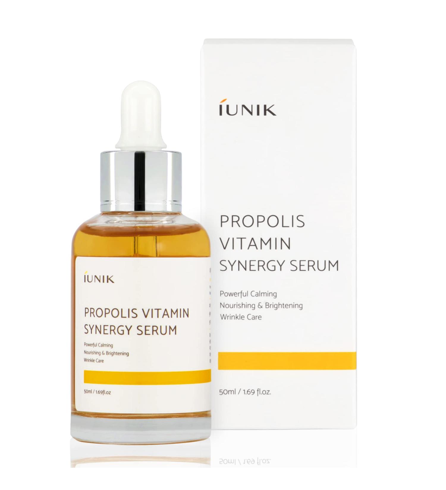 IUNIK Propolis 70% Vitamins 17% Serum - Calming, Soothing, Nourishing for Dry, Damaged, Dull, Sensitive Skin - Korean Skincare - Buy Online on GoSupps.com