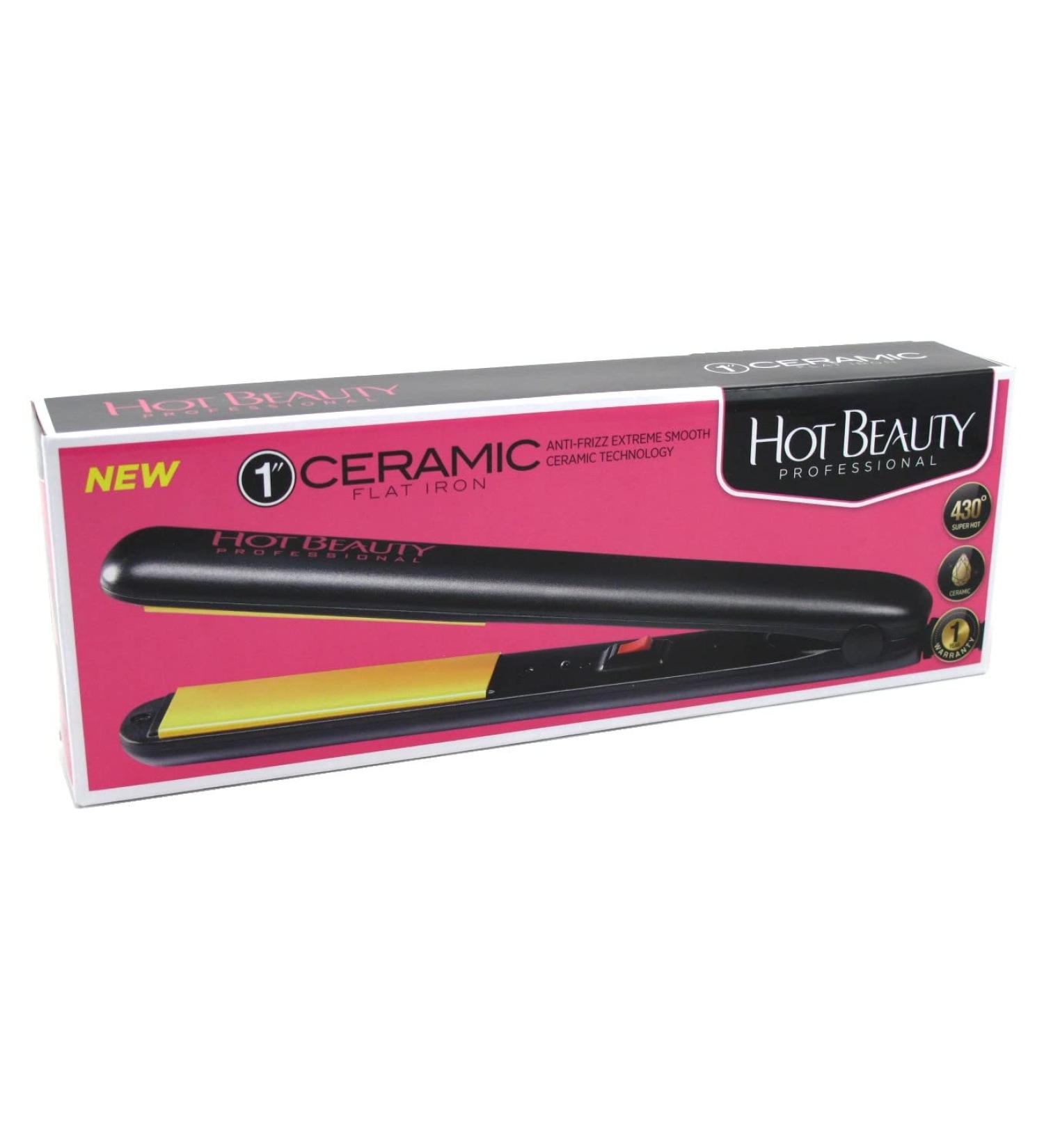Buy Hot Beauty 1 Inch Ceramic Flat Iron - Best International Shipping & Quality Hair Straightener - Buy Online on GoSupps.com
