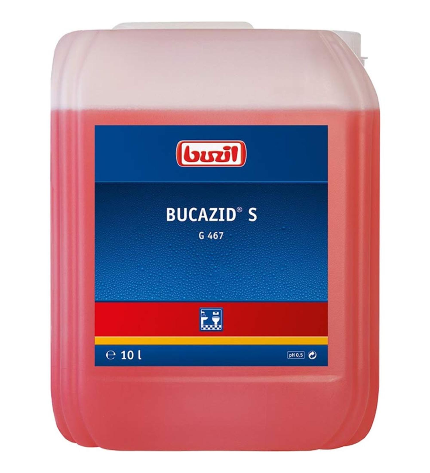 Buzil sanitary cleaner Bucazid S G467 powerful cleaner for bathroom and toilet with odour blocker red canister 10l 10 l (1 pack)