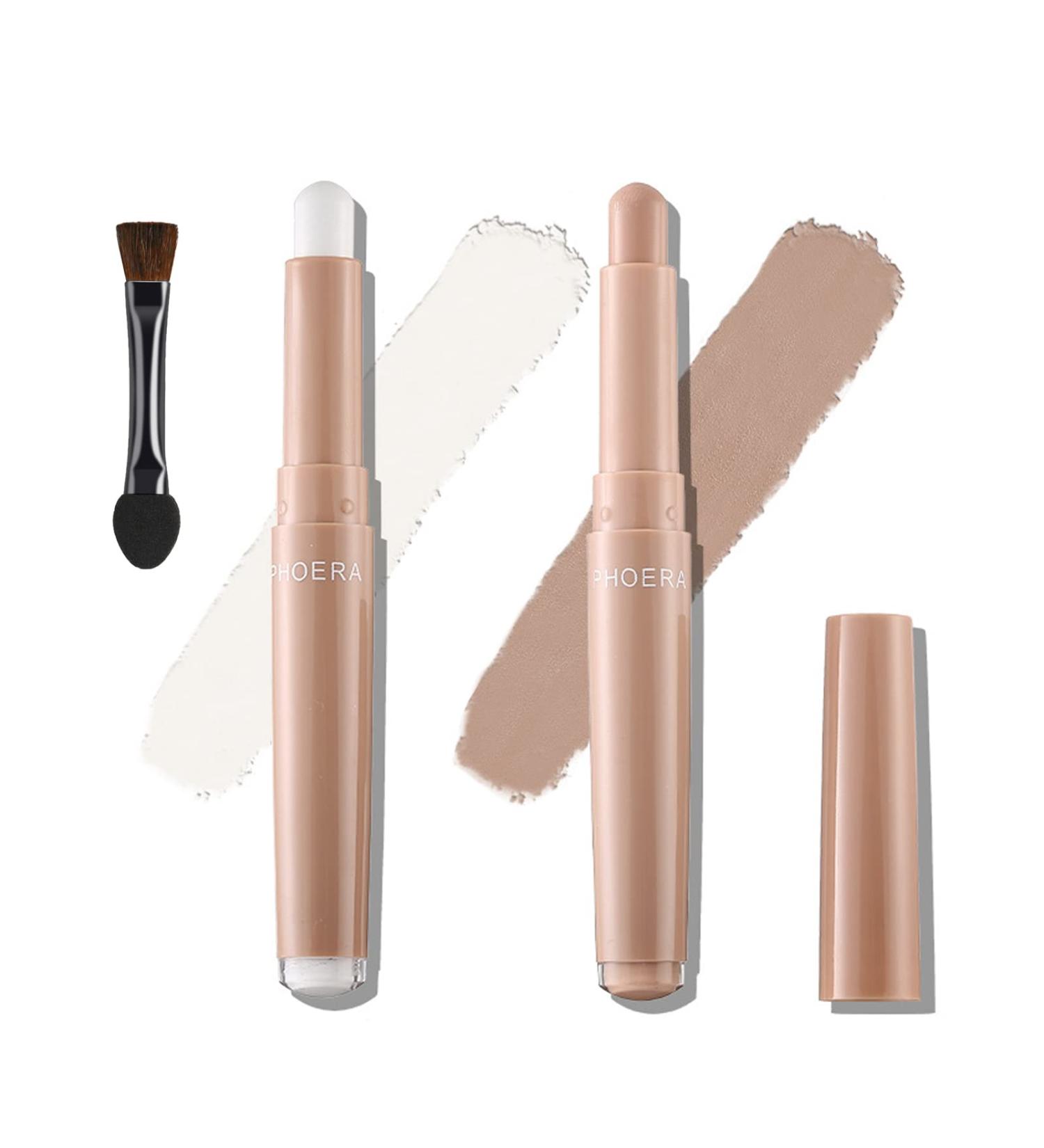 Moakxer Matte Eyeshadow Stick | Waterproof Highly Pigmented Creamy Crayon - Opals & Putty (101 + 103) - Buy Online on GoSupps.com