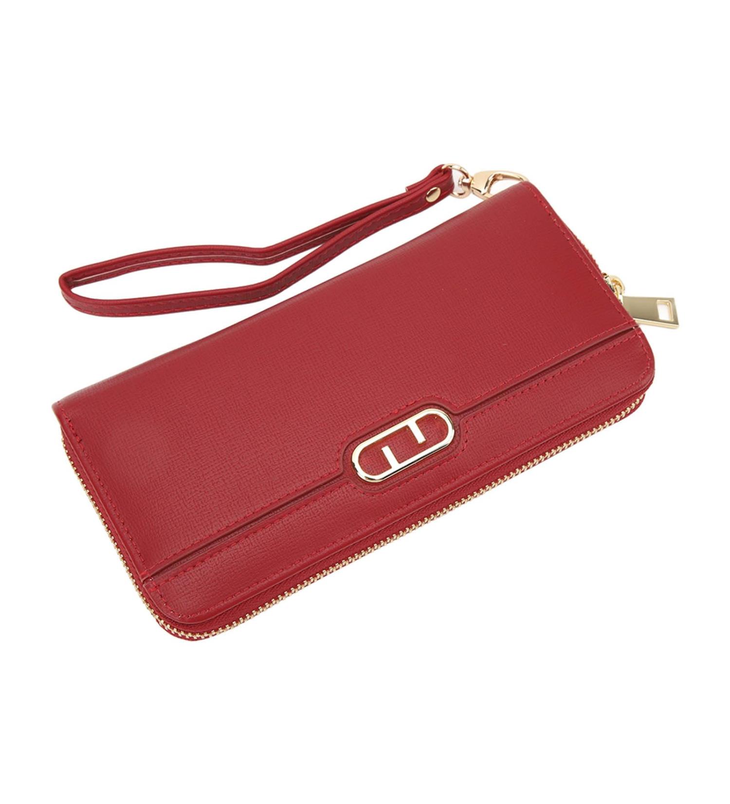 Stylish Women's Money Exchange Wallet - Large Capacity Zipper Coin Compartment Perfect for Travel & Parties (Red) - Buy Online on GoSupps.com