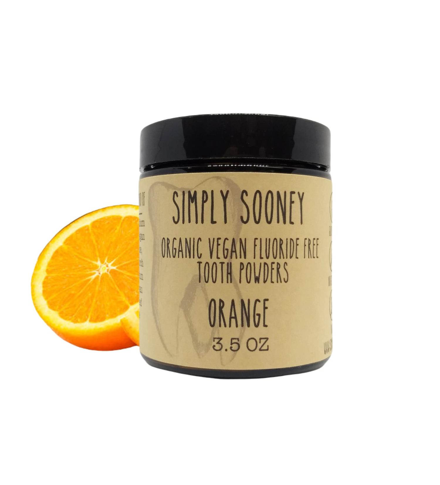 Organic Vegan Fluoride-Free Remineralizing Tooth Powder for Kids - 6 Month Supply | Glass JAR | Orange Flavor | Eco-Friendly & Safe - Buy Online on GoSupps.com