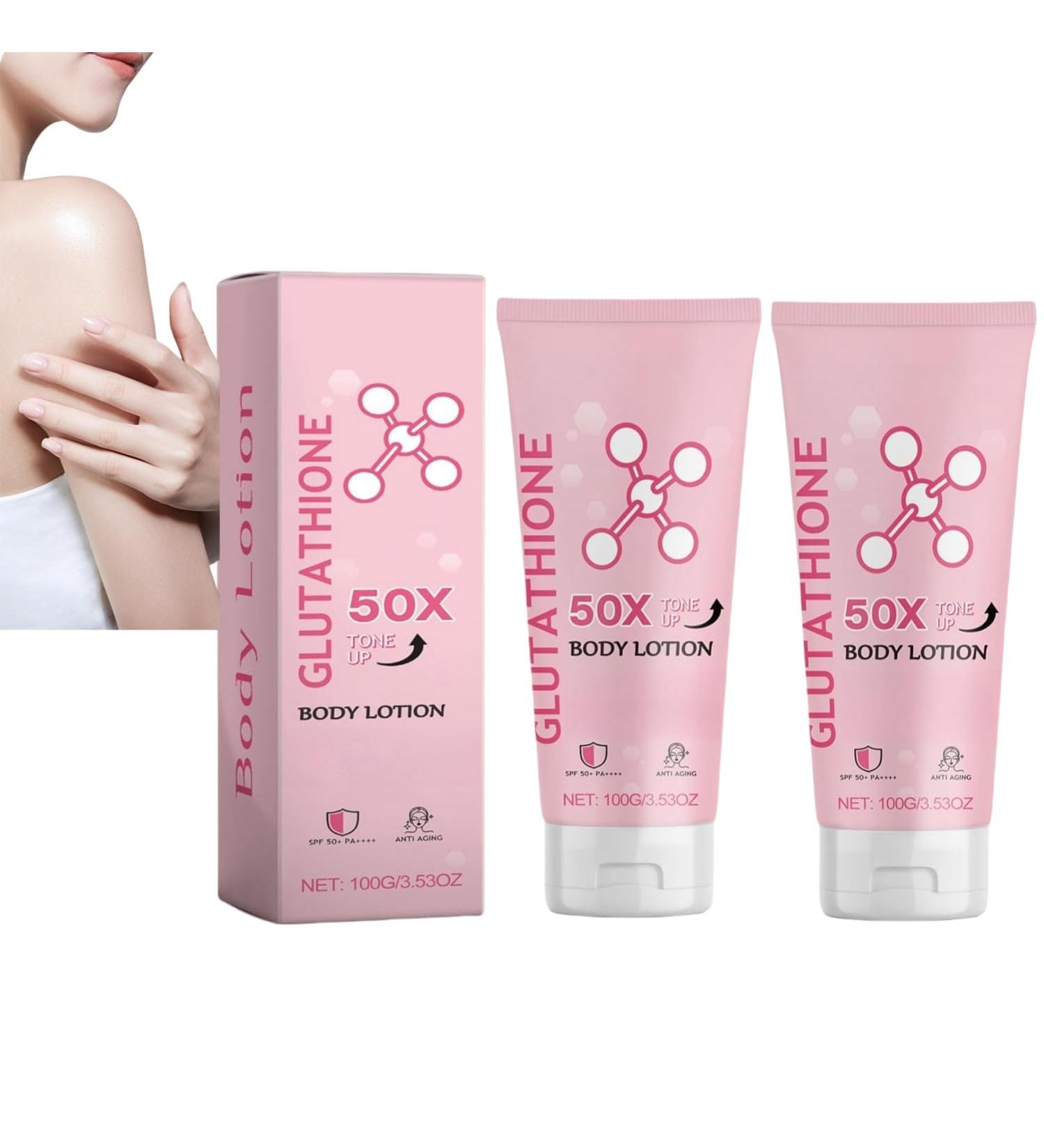 Glutathione 50x brightening body lotion Glutathione Niacinamide body lotion Glutathione skin cream - Buy Online on GoSupps.com