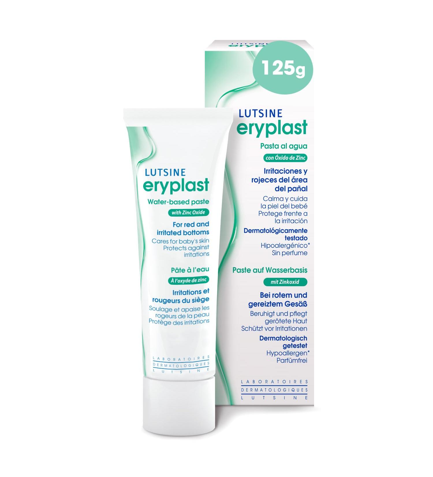 E45 Eryplast Paste 125g - Water-Based Baby Diaper Cream | Soothes & Protects Skin from Diaper Rash | Hypoallergenic & Pediatric Tested - Buy Online on GoSupps.com