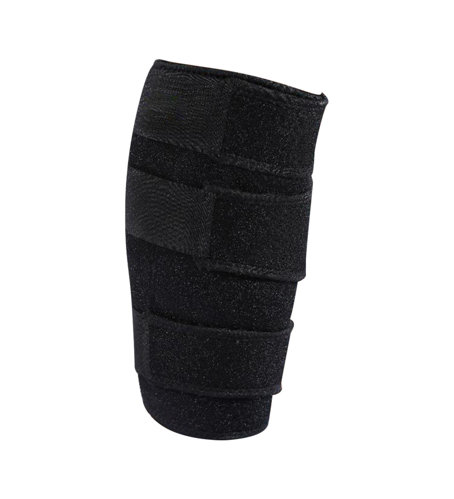 Durable Calf Compression Support Sleeve - 1PC Black Shin Rail for Wrestling & Muscle Support | 56 x 28 cm International Shipping Available - Buy Online on GoSupps.com