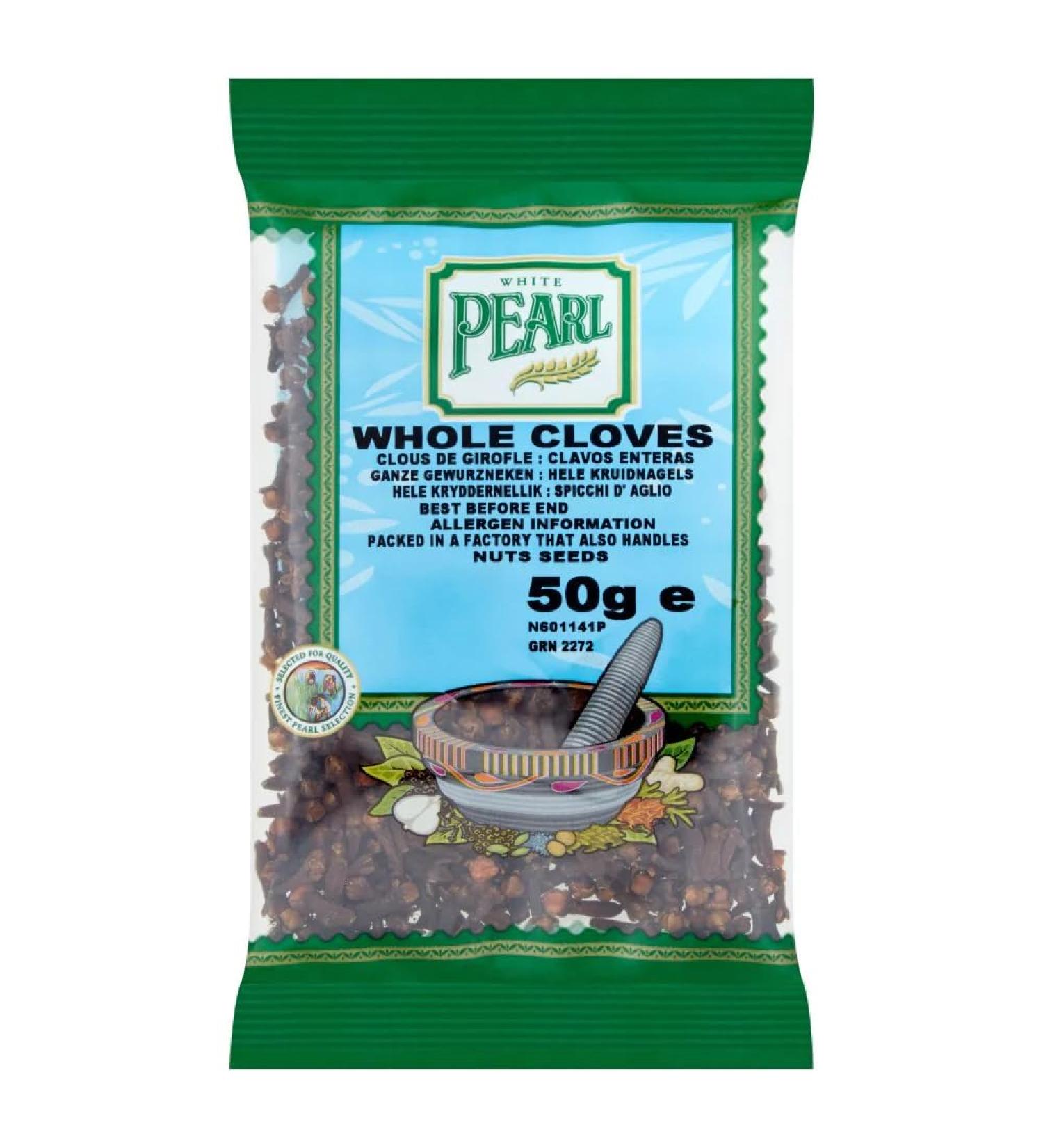White Pearl Whole Cloves 50g