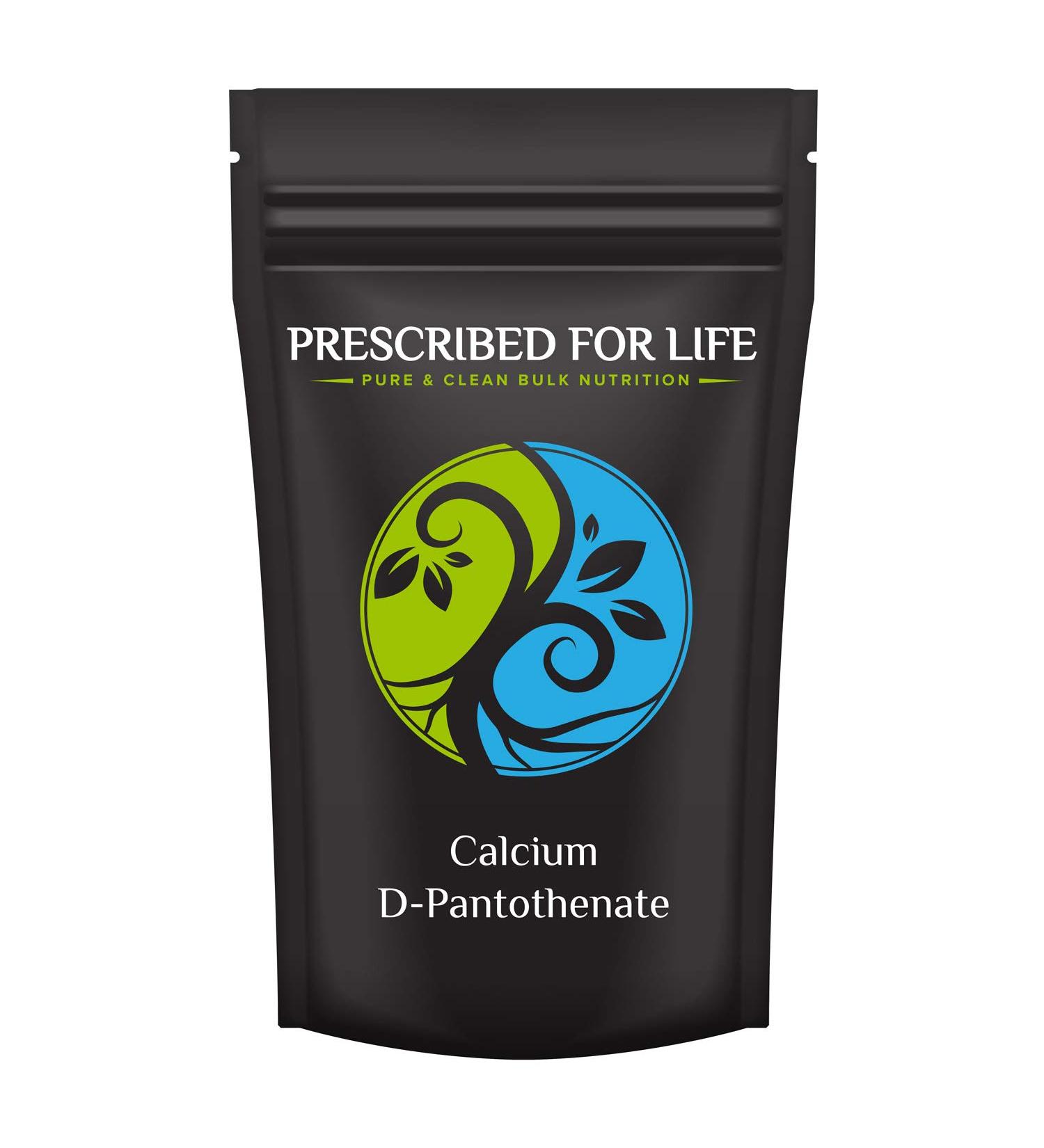 Prescribed For Life Calcium D-Pantothenate Powder Bio-Active Form of Pantothenic Acid Powder (56g)