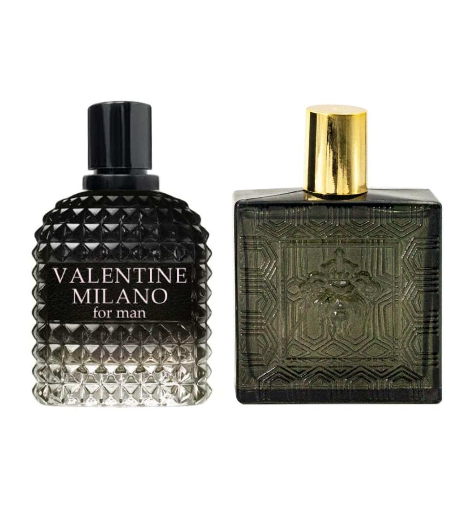 Valentine Milano for Men (EDP) & Lion Versatile Black Flame Cologne For Men (EDT) Fragrance for Men 3.4 Fl Oz Each (Pack of 2) - Buy Online on GoSupps.com
