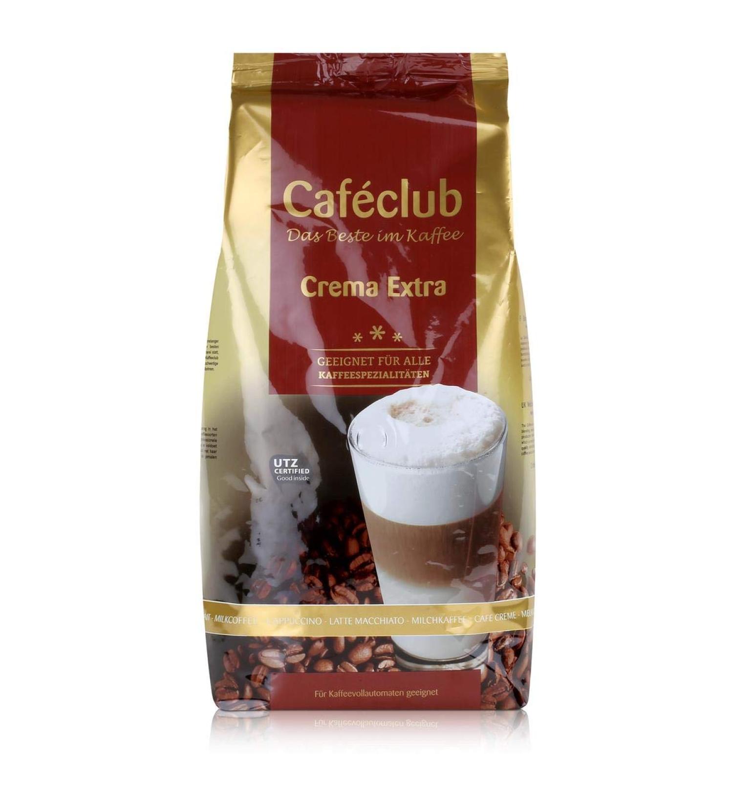 Caf club Crema extra coffee beans 1 kg - Buy Online on GoSupps.com