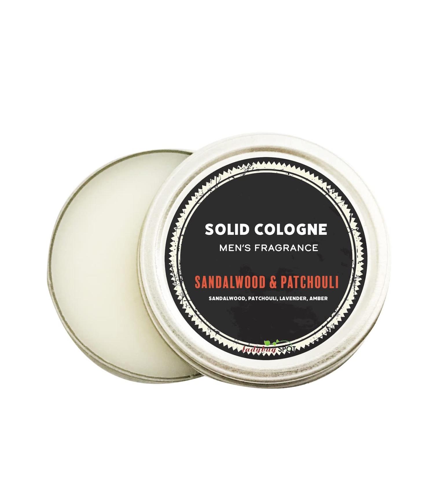 Ladybug Spot Luxurious Rich Classic Long Lasting Masculine Natural Solid Cologne Infused with Essential Oils for Men & Woman 1 OZ Large Size (Sandalwood & Patchouli) - Buy Online on GoSupps.com
