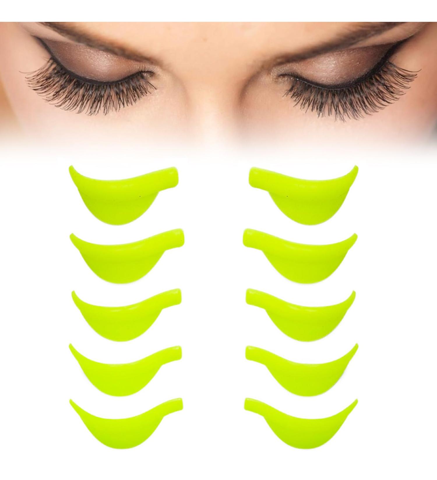 WEKUW Eyelash Lifting Silicone Pads Set - 10 Pieces Eyelash Lift Shields & Accessories for Perfect Lash Lifts - Green - Buy Online on GoSupps.com