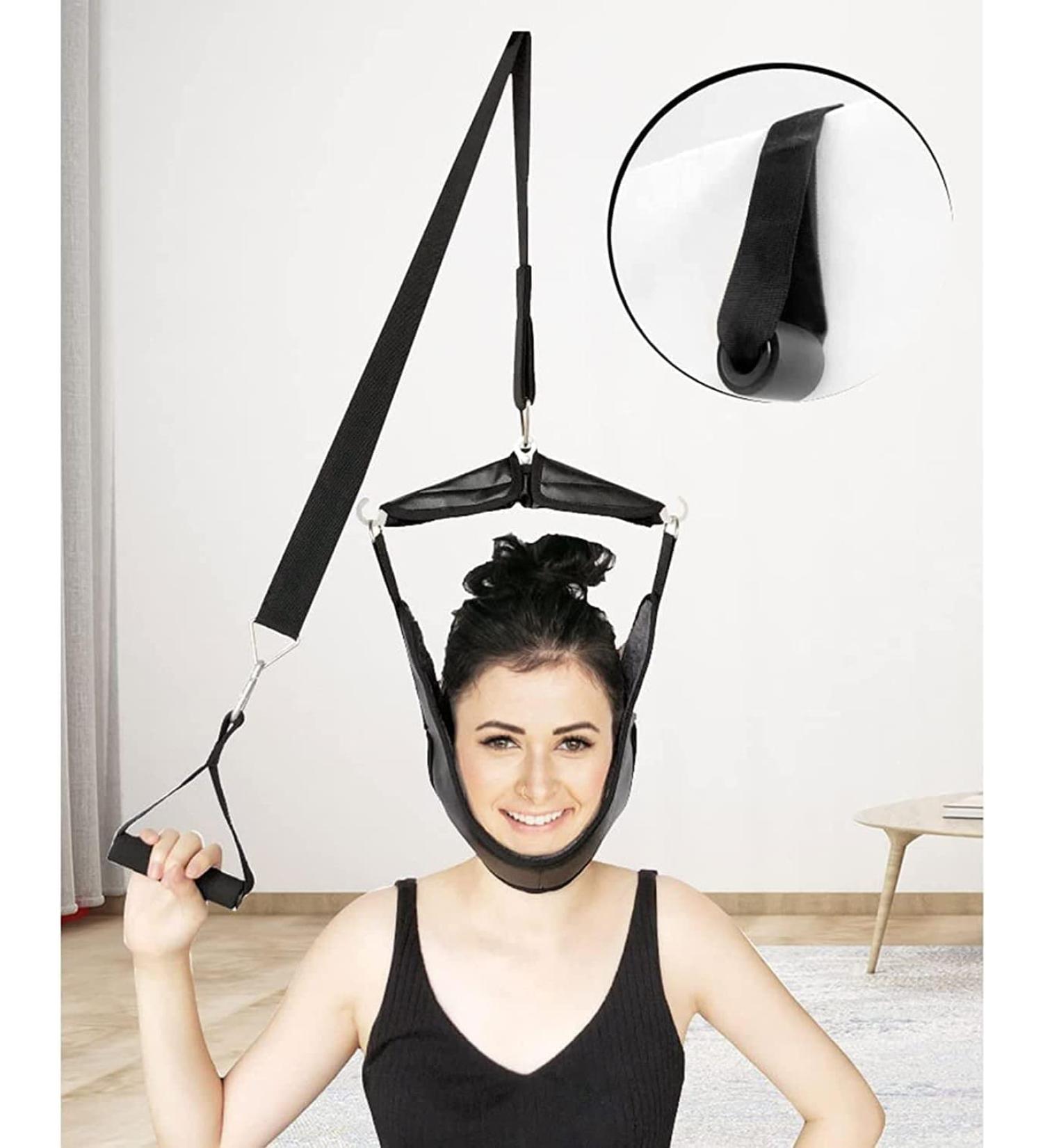 Buy Jlasdr Neck Protection - Samnuerly Door Hanging Cervical Traction Frame for Neck Pain Relief & Spondylose Treatment - Home Use Tensioner Black - Buy Online on GoSupps.com