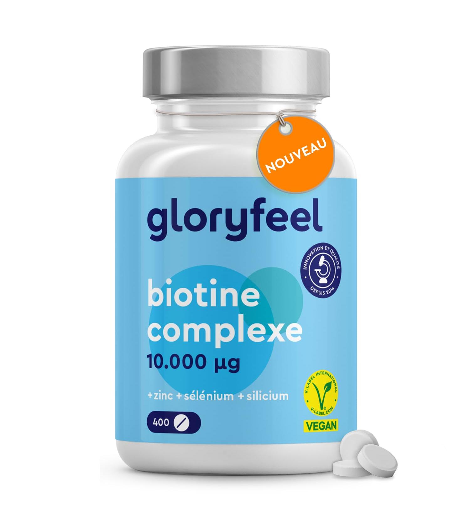 Biotin 10 000 mcg Biotin Zinc Selenium for Skin Hair & Nails 400 Tablets (+1 Year) with Vitamins C Silicon & B5 High Bioavailability (Zinc Bisglycinate + D-Biotin) - Buy Online on GoSupps.com