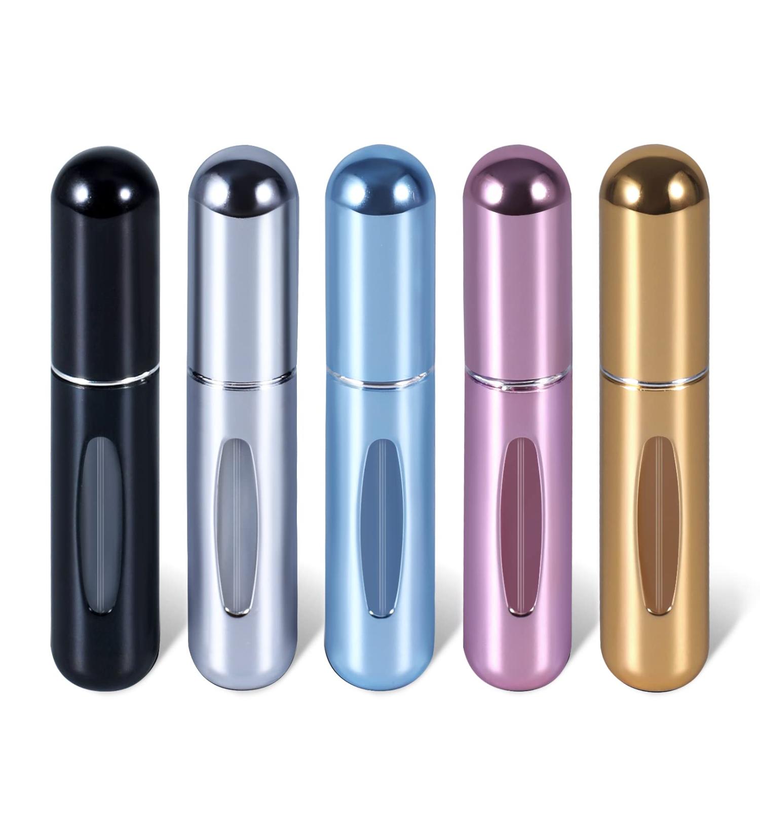 UMETASS Portable Perfume Atomizer Bottle 5ml (0.2oz) Spray Travel 5-Pack - Refillable Empty Pump Bottle for Delicate Fragrance on the Go - Buy Online on GoSupps.com