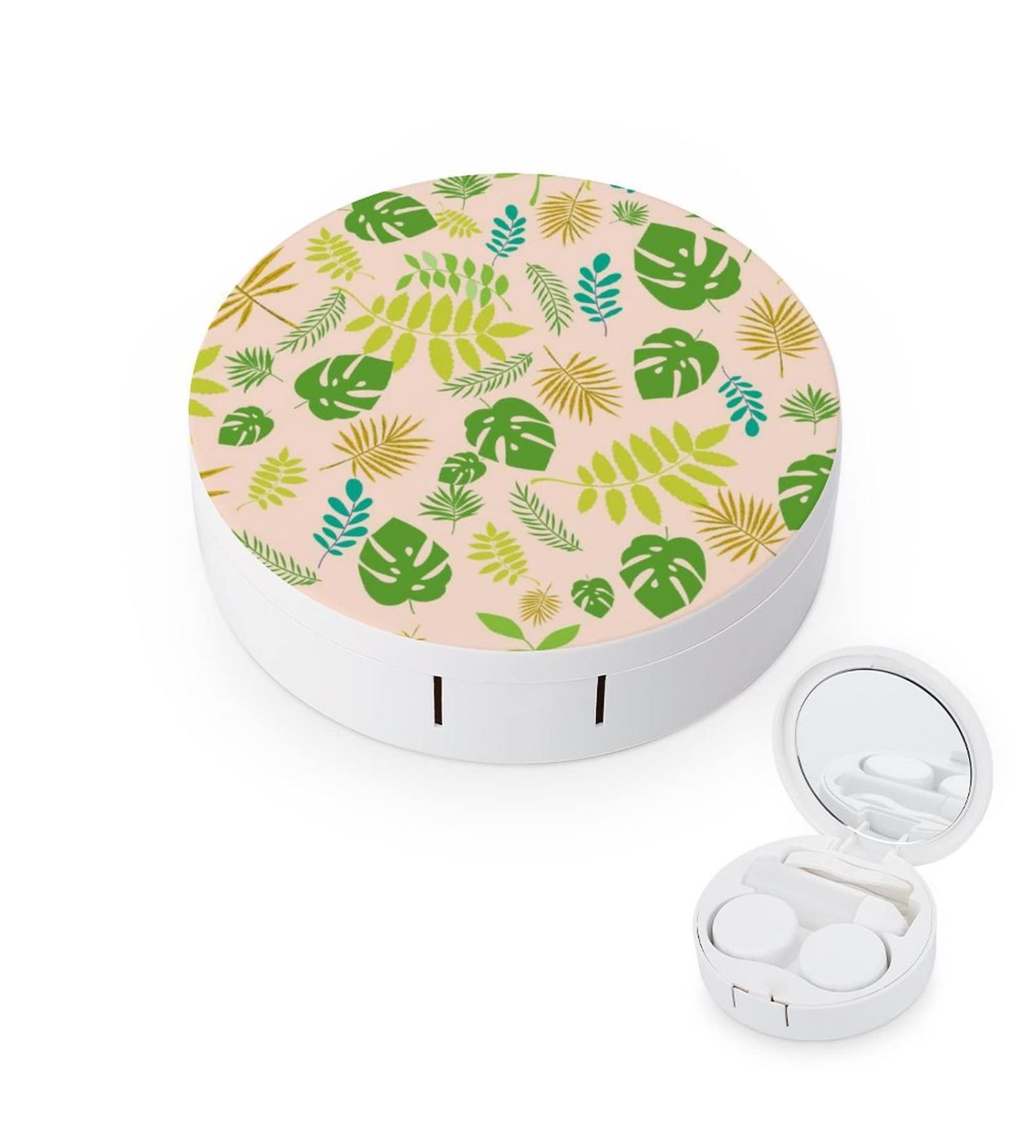 Bagea-Ka Tropical Plant Contact Lens Case Kit | Eye Care Holder with Tweezers & Mirror | Travel & Home - International Shipping Available - Buy Online on GoSupps.com